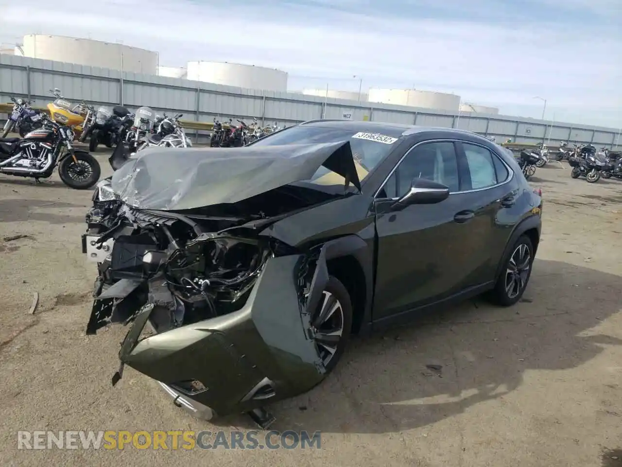 2 Photograph of a damaged car JTHX3JBH7L2022325 LEXUS UX 200 2020