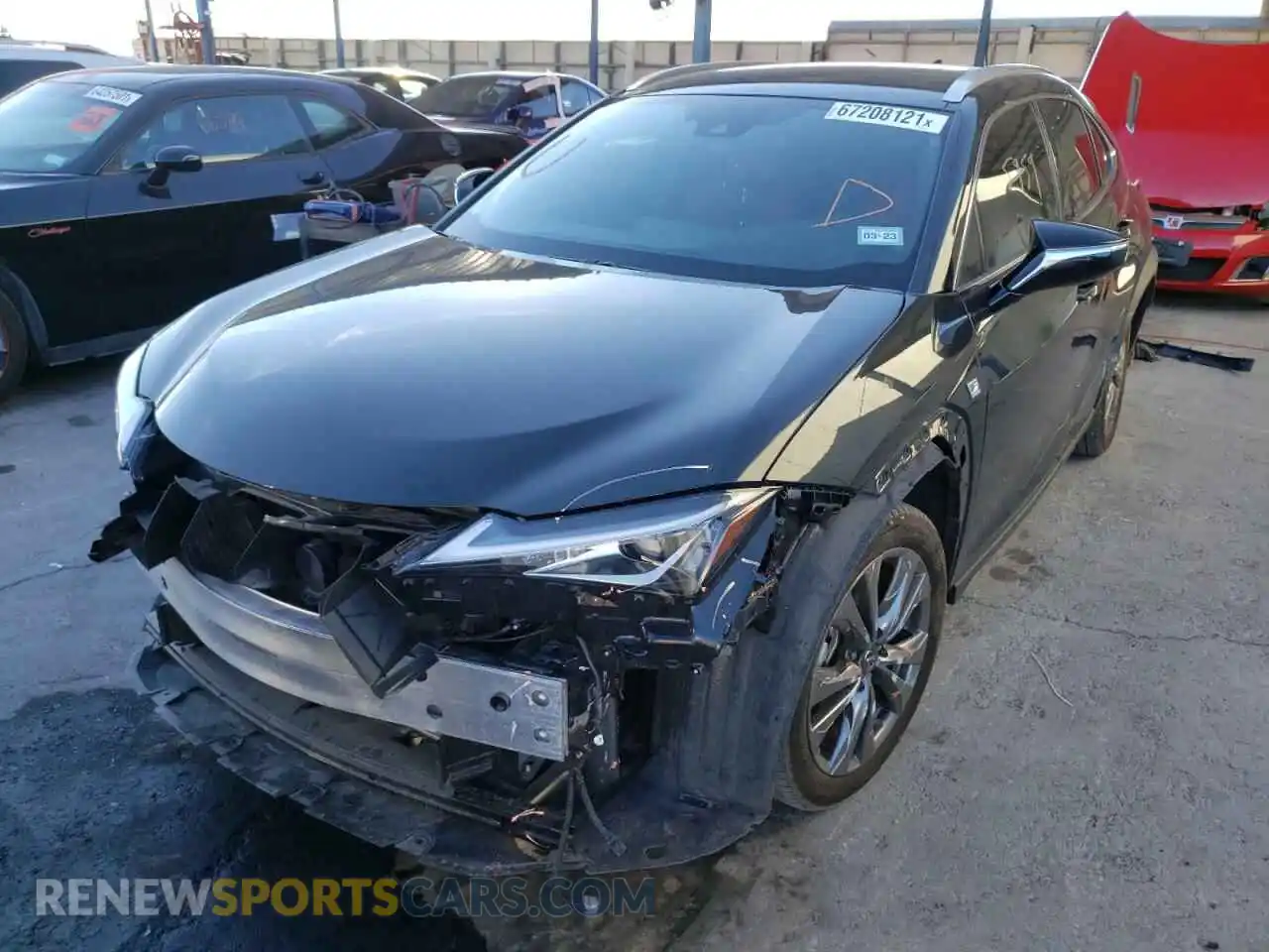 2 Photograph of a damaged car JTHE3JBH5M2036605 LEXUS UX 200 2021