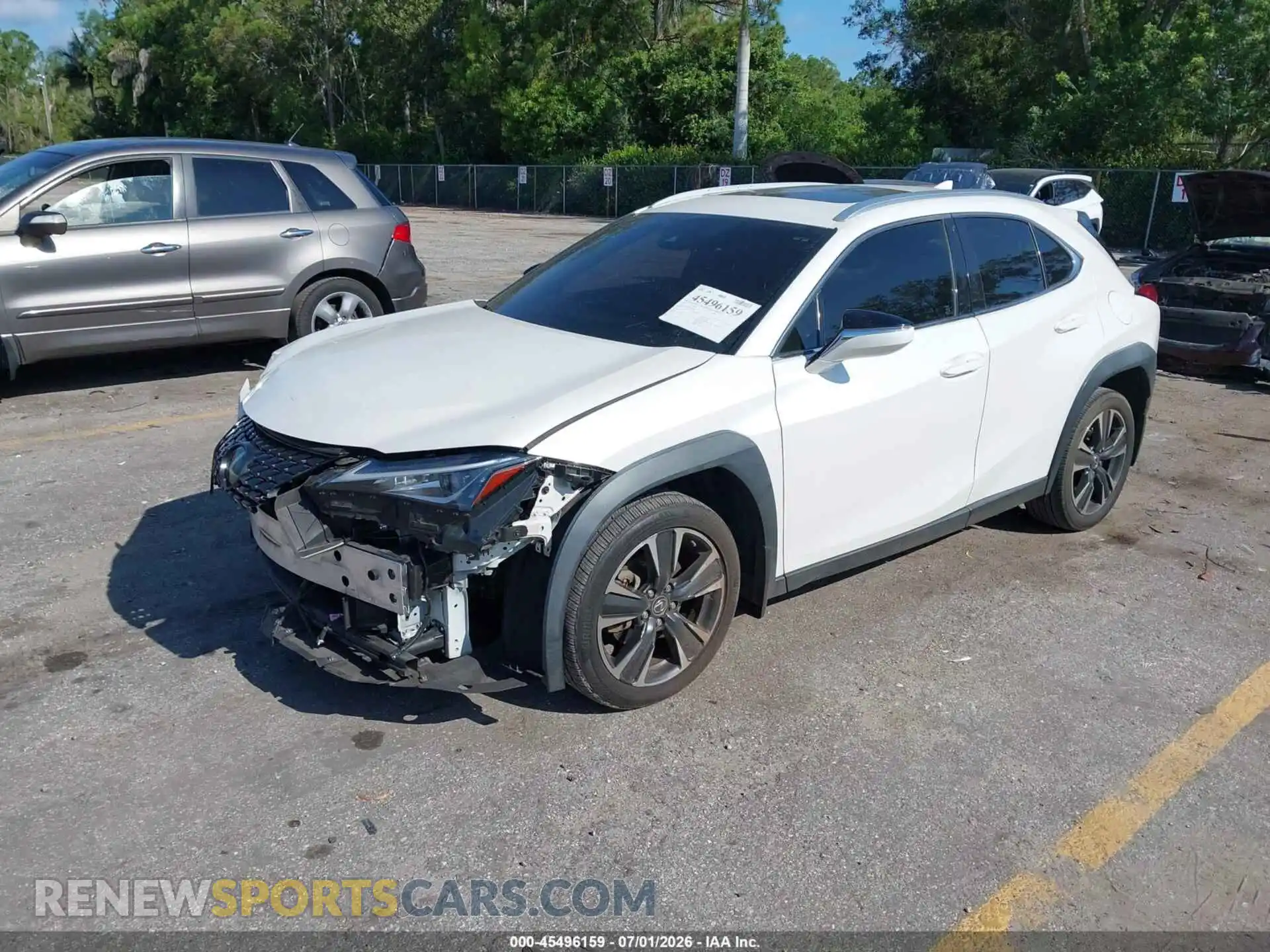 2 Фотография поврежденного автомобиля JTHP3JBH2M2045271 LEXUS UX 200 2021