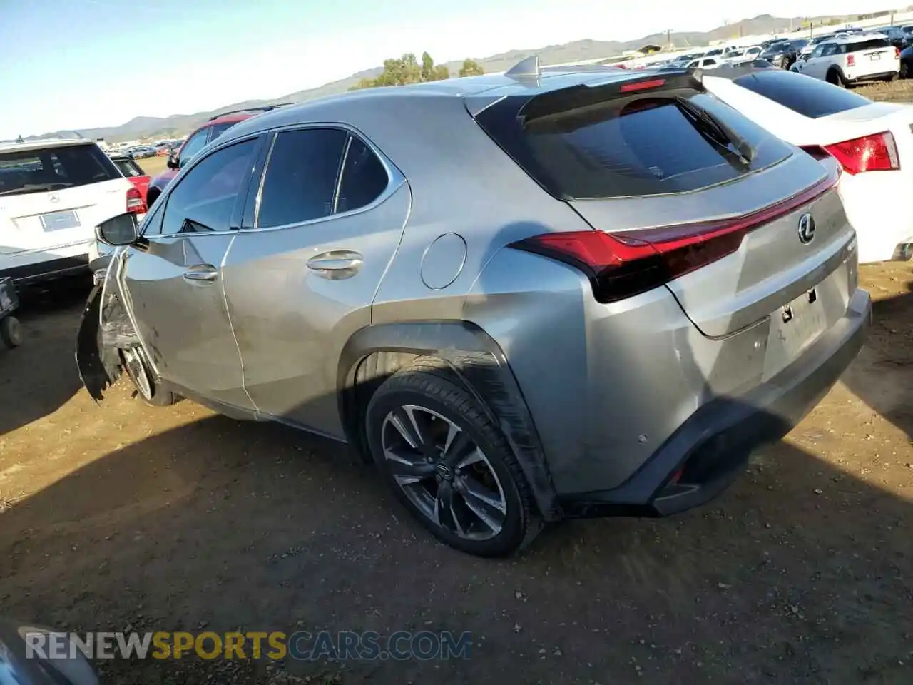 2 Photograph of a damaged car JTHX3JBH0M2039680 LEXUS UX 200 2021