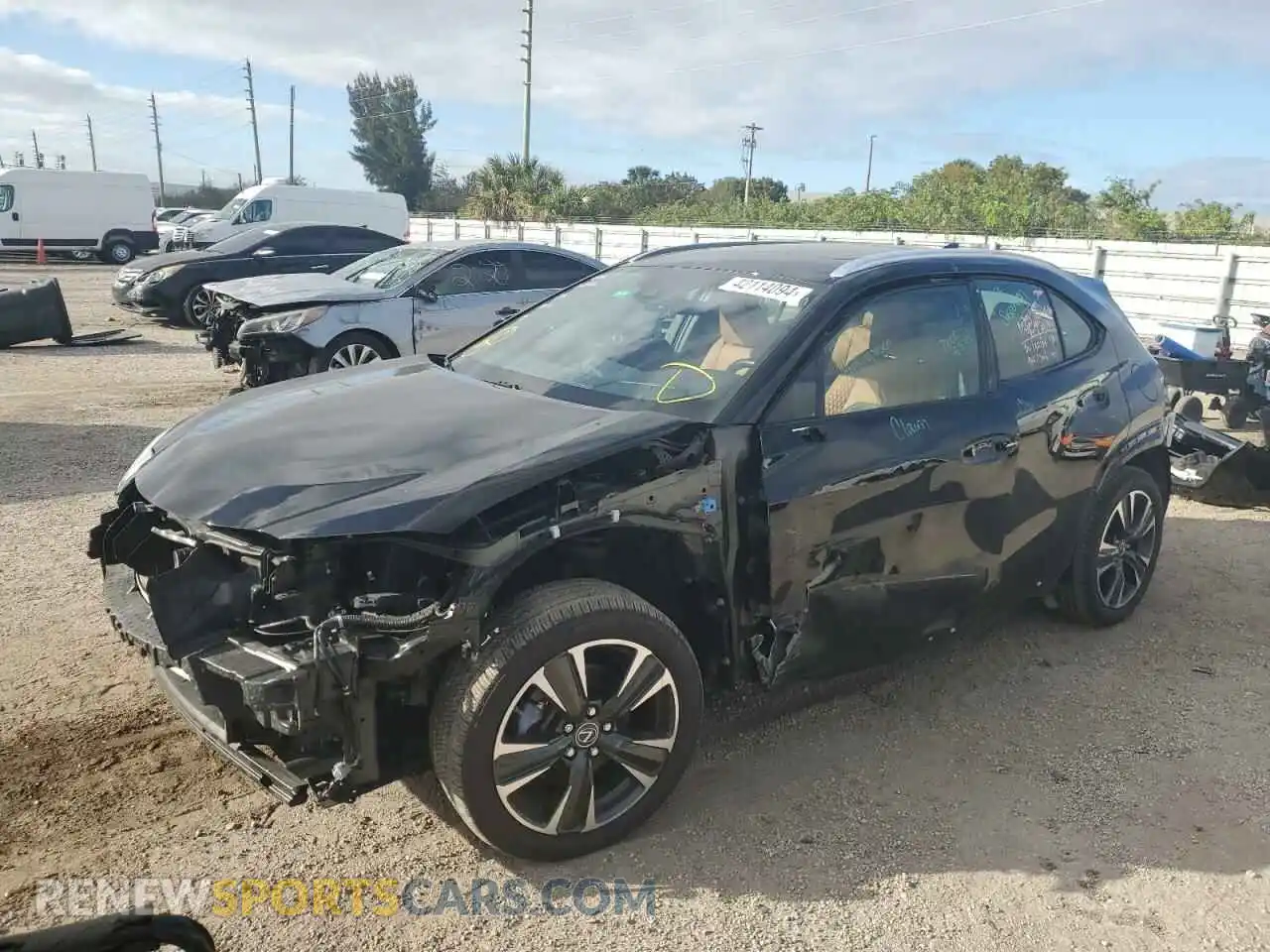 1 Photograph of a damaged car JTHX3JBH9M2037703 LEXUS UX 200 2021