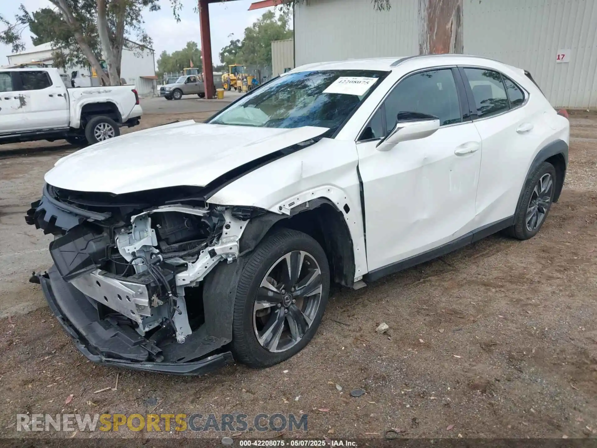 2 Photograph of a damaged car JTHX3JBHXM2037760 LEXUS UX 200 2021