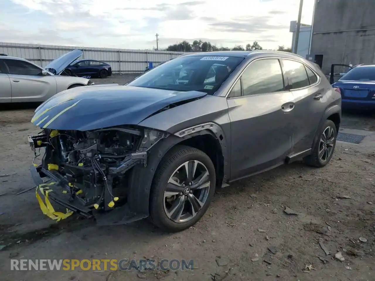 1 Photograph of a damaged car JTHX3JBHXM2040576 LEXUS UX 200 2021