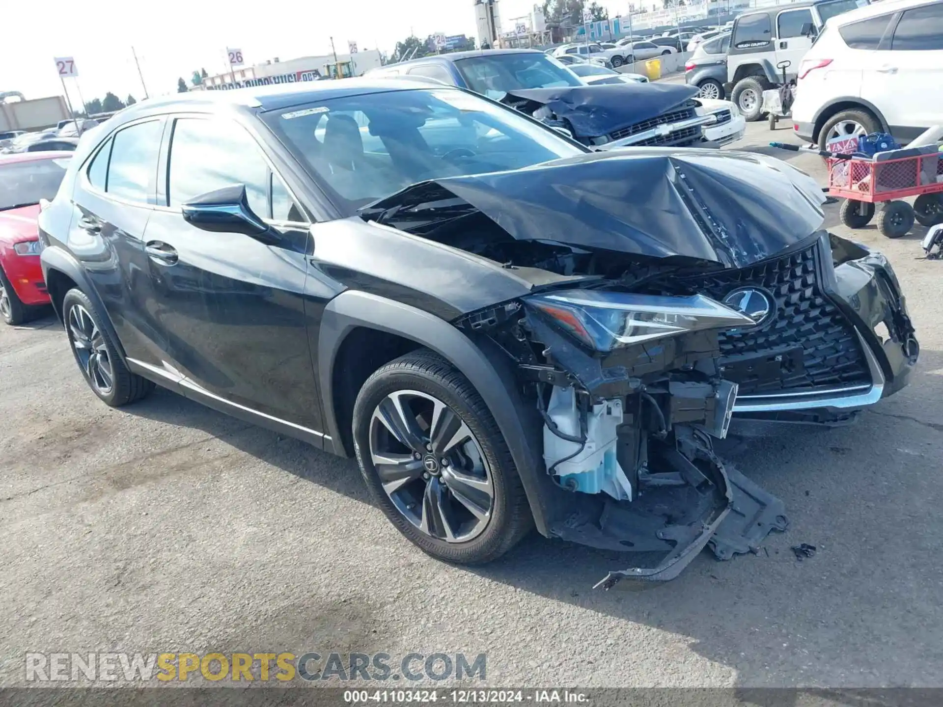 1 Photograph of a damaged car JTHX3JBHXM2044806 LEXUS UX 200 2021