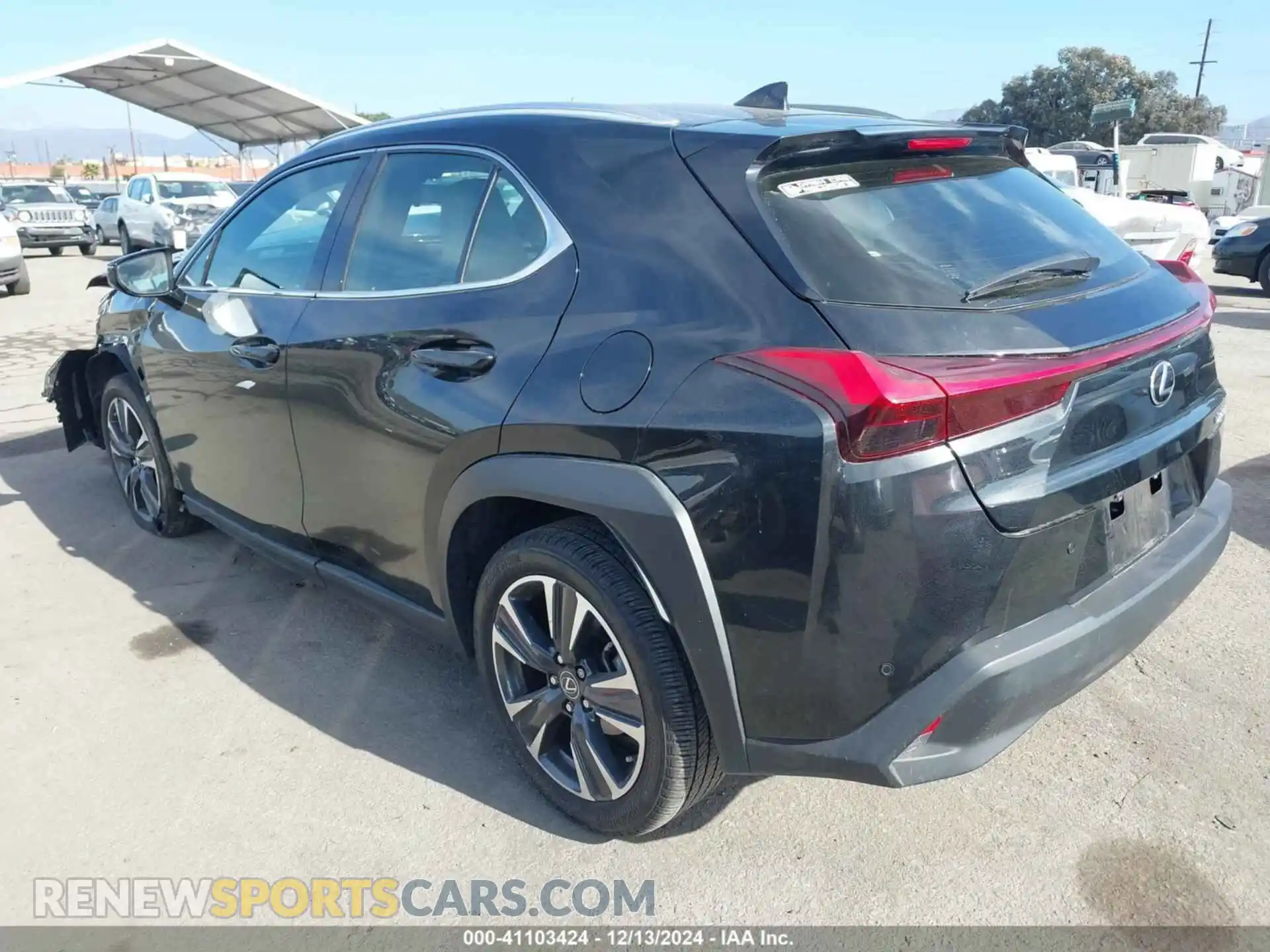 3 Photograph of a damaged car JTHX3JBHXM2044806 LEXUS UX 200 2021