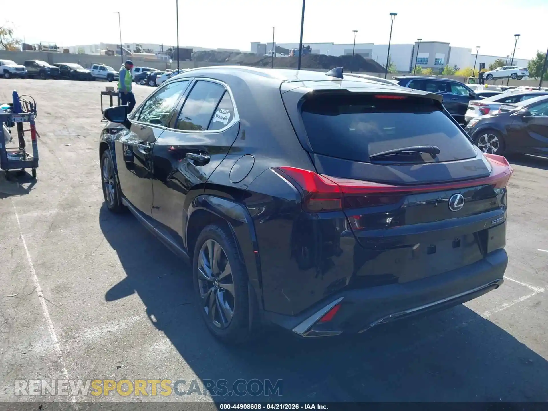 3 Photograph of a damaged car JTHE3JBH7N2051477 LEXUS UX 200 2022