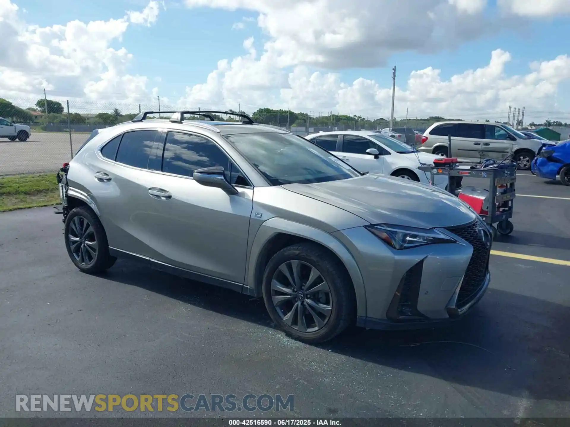 1 Photograph of a damaged car JTHE3JBH9N2048306 LEXUS UX 200 2022