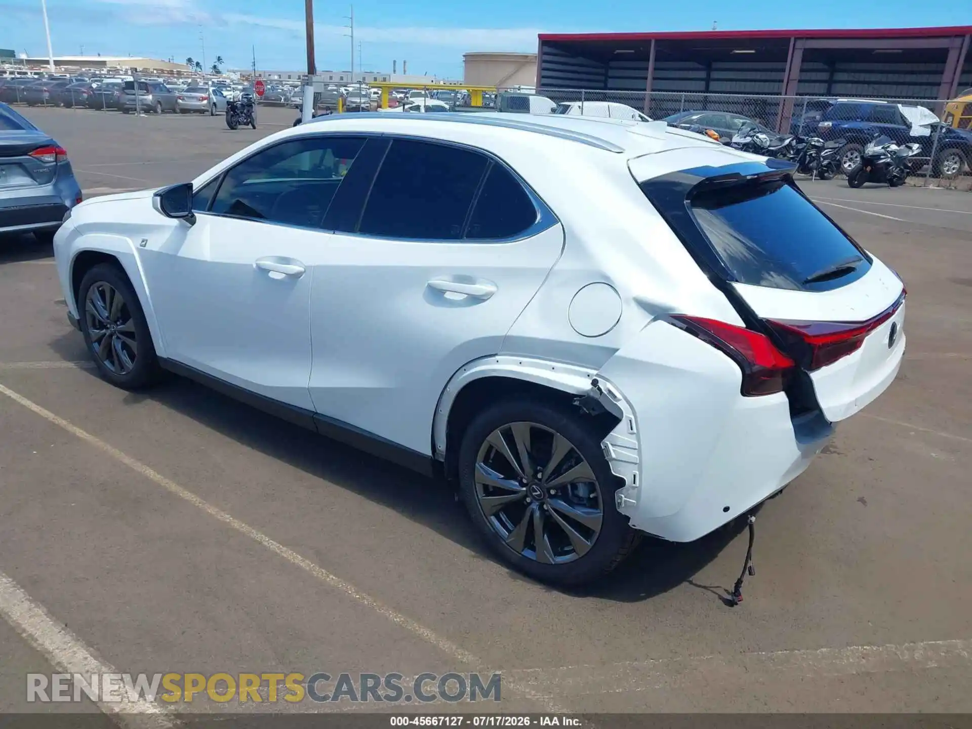 3 Фотография поврежденного автомобиля JTHR3JBHXN2050437 LEXUS UX 200 2022
