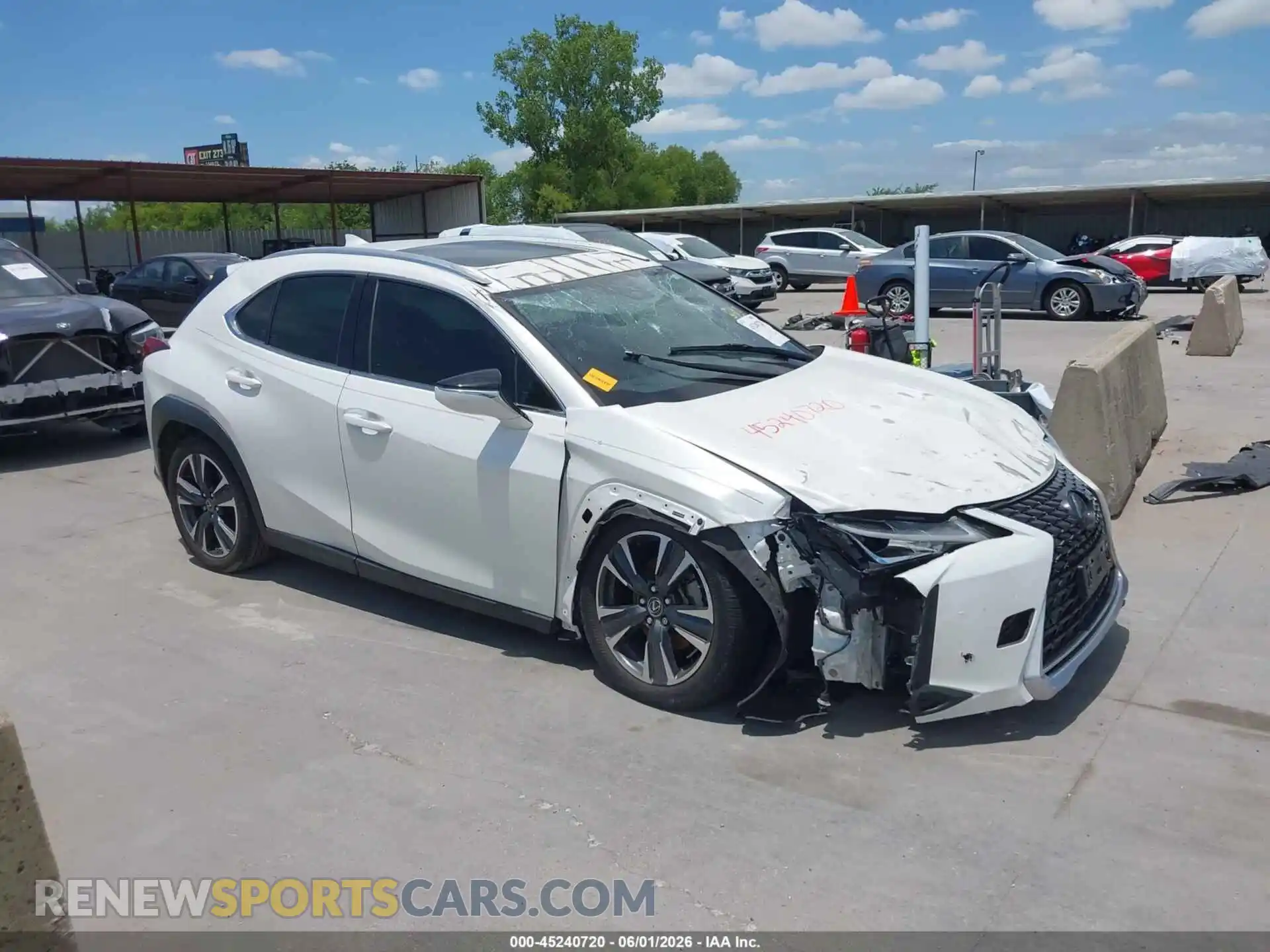 1 fotografías del automóvil dañado JTHX3JBH3N2046768 LEXUS UX 200 2022