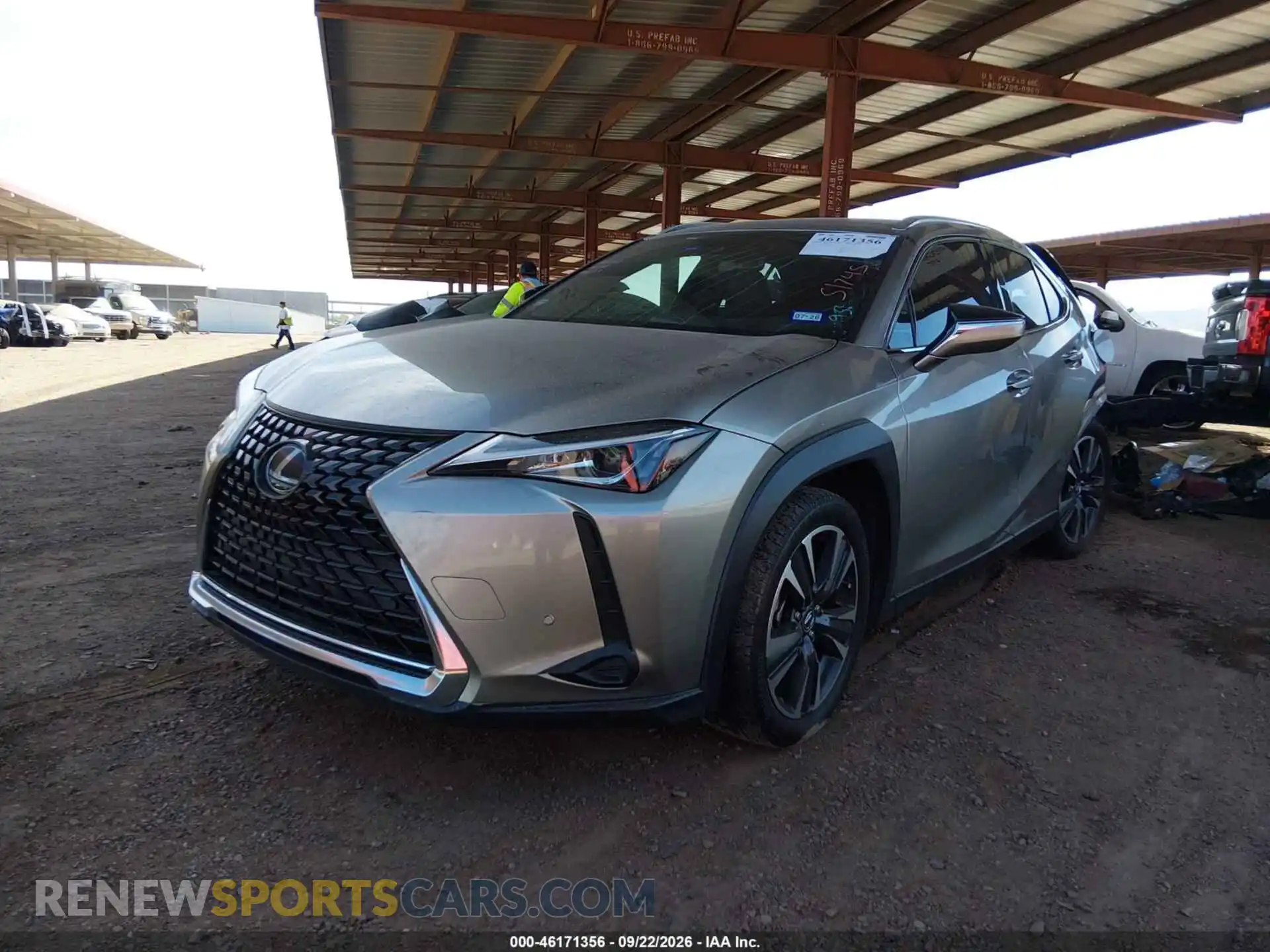 2 fotografías del automóvil dañado JTHX3JBH4N2050800 LEXUS UX 200 2022