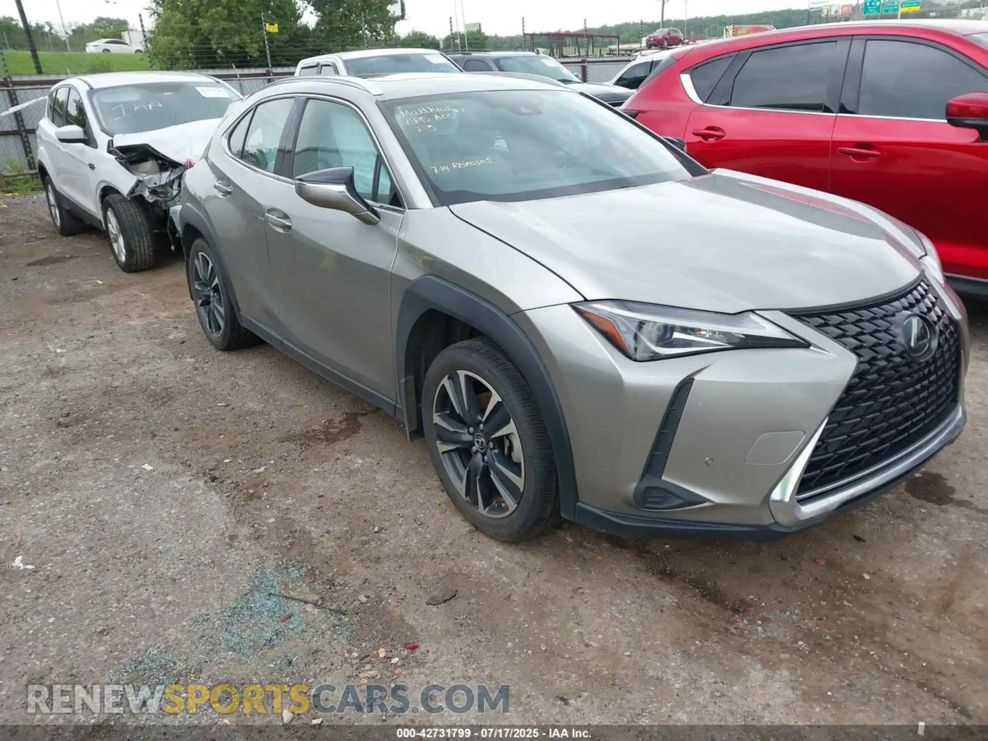 1 Photograph of a damaged car JTHX3JBH7N2051035 LEXUS UX 200 2022