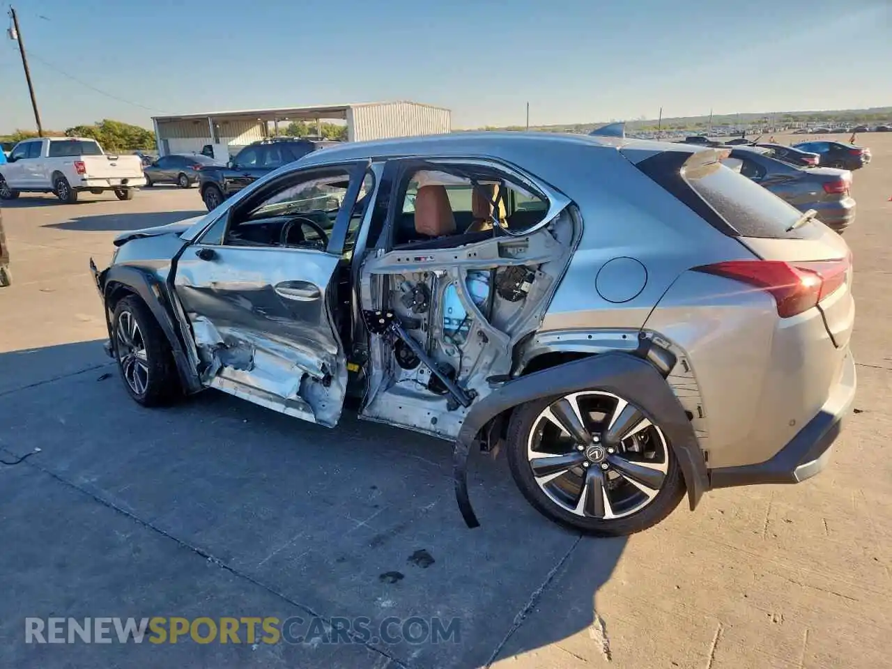 2 Photograph of a damaged car JTHX3JBH8N2049505 LEXUS UX 200 2022