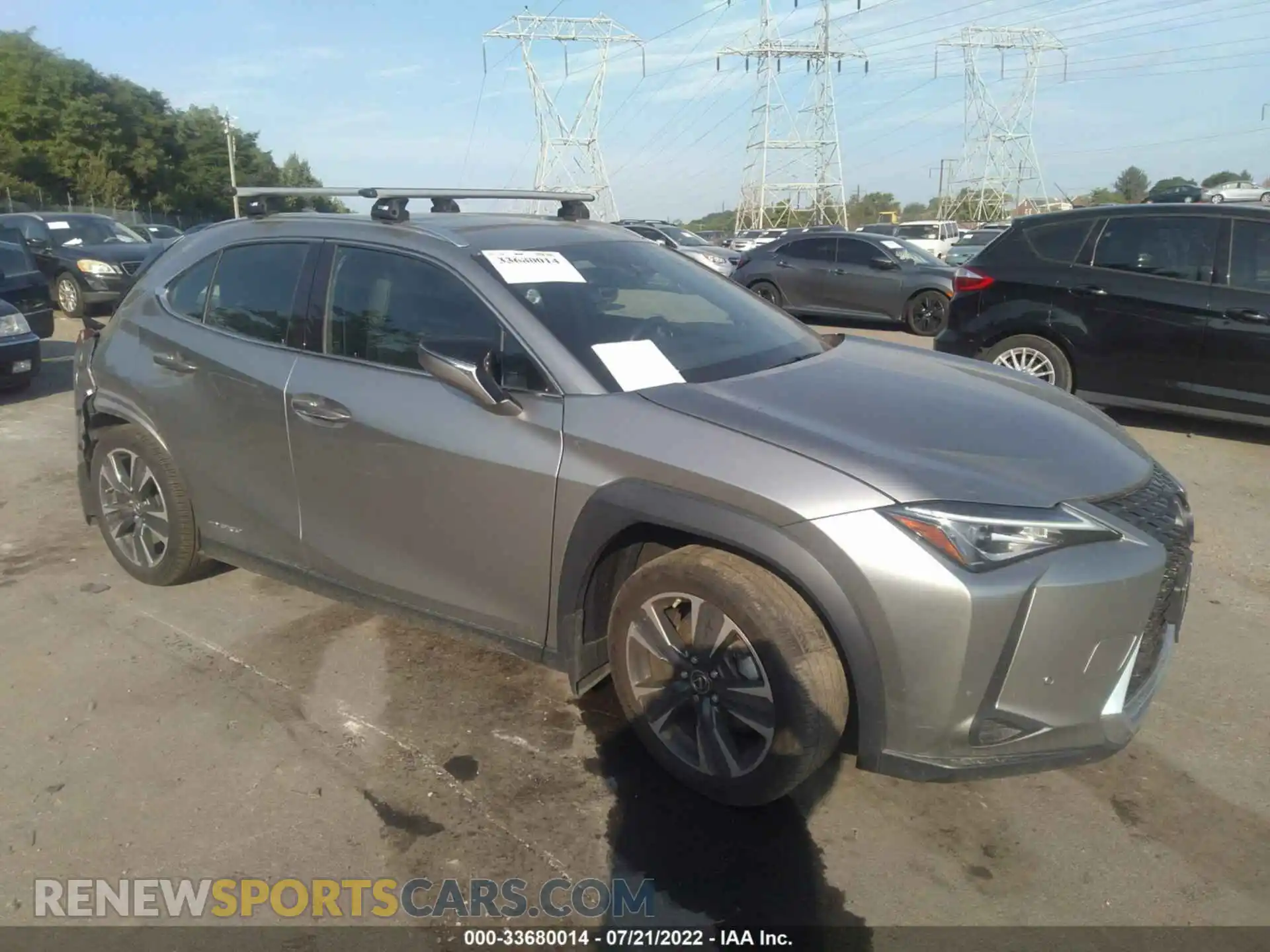 1 Photograph of a damaged car JTHU9JBH0K2000828 LEXUS UX 2019