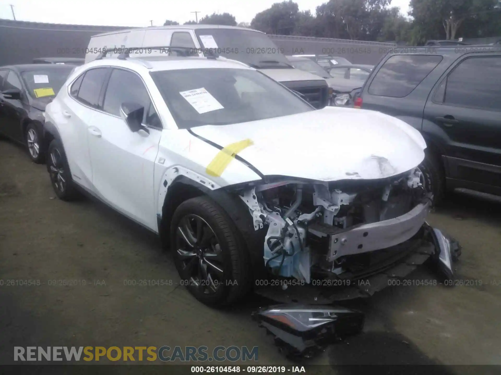 1 Photograph of a damaged car JTHU9JBH3K2001150 LEXUS UX 2019