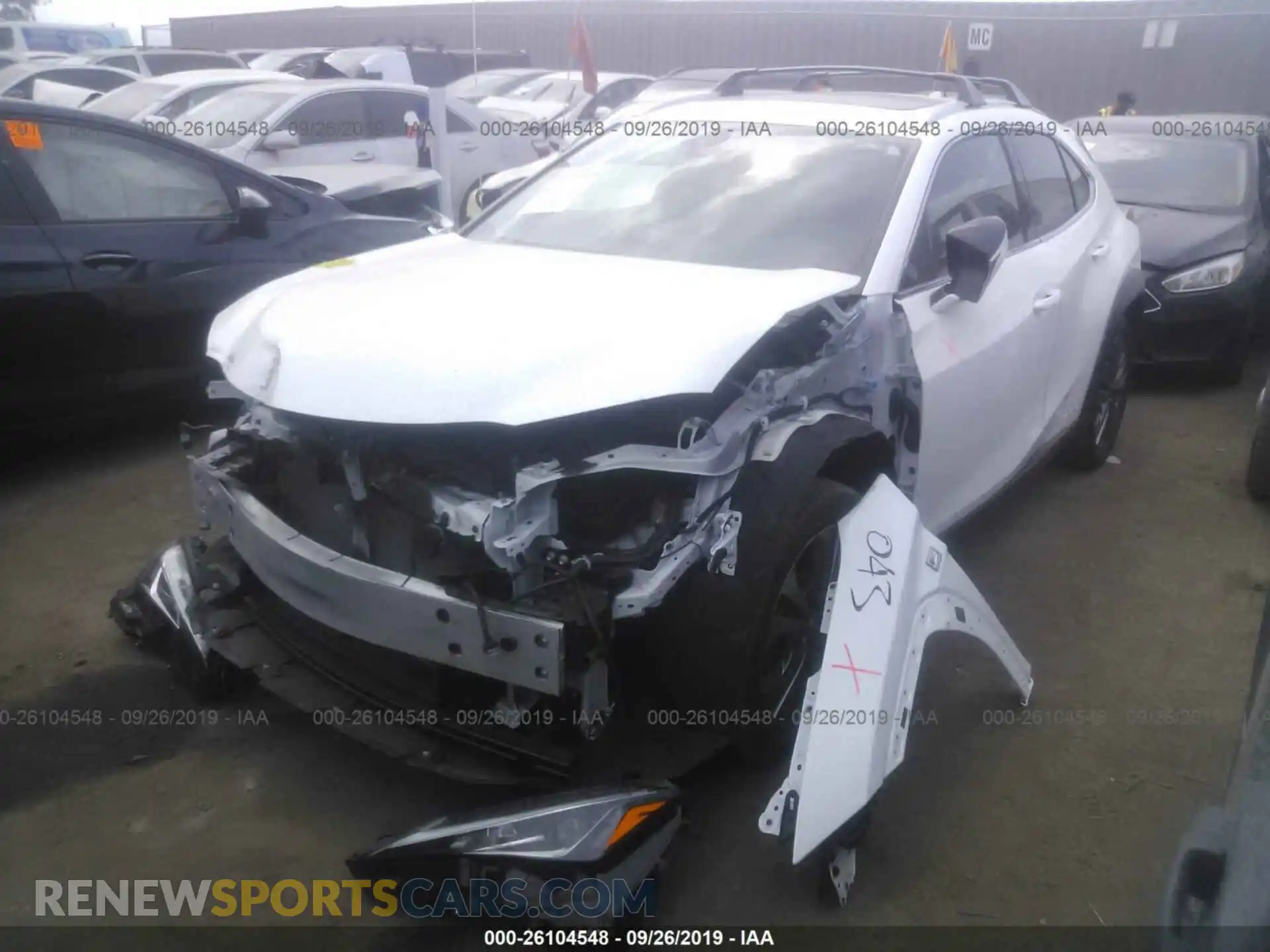 2 Photograph of a damaged car JTHU9JBH3K2001150 LEXUS UX 2019