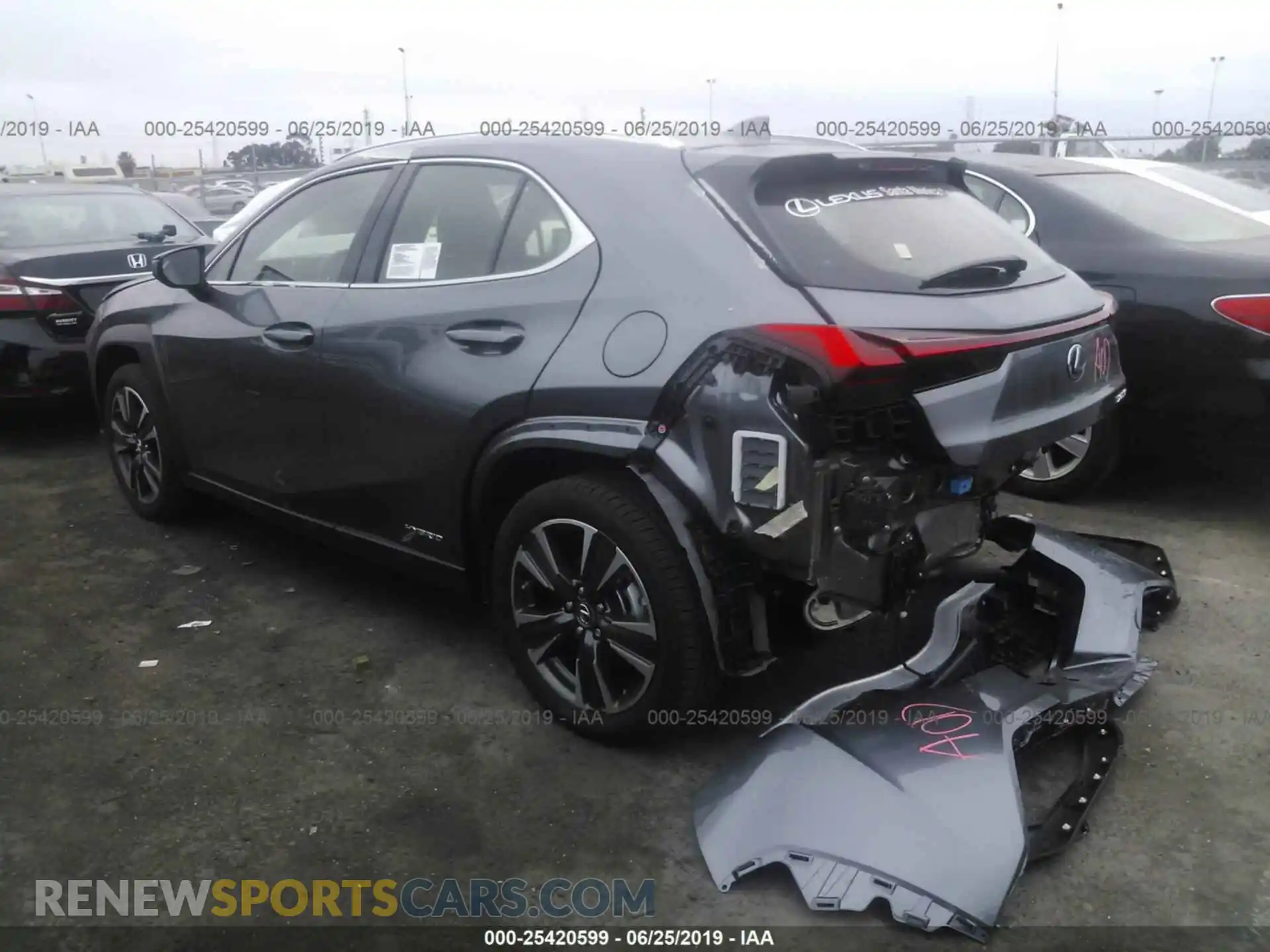 3 Photograph of a damaged car JTHU9JBH7K2005945 LEXUS UX 2019