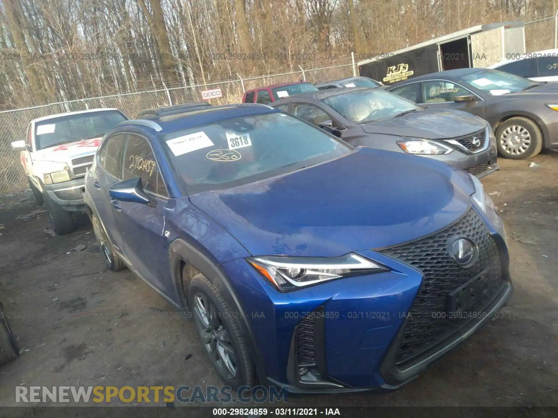 1 Photograph of a damaged car JTHU9JBH9K2010158 LEXUS UX 2019