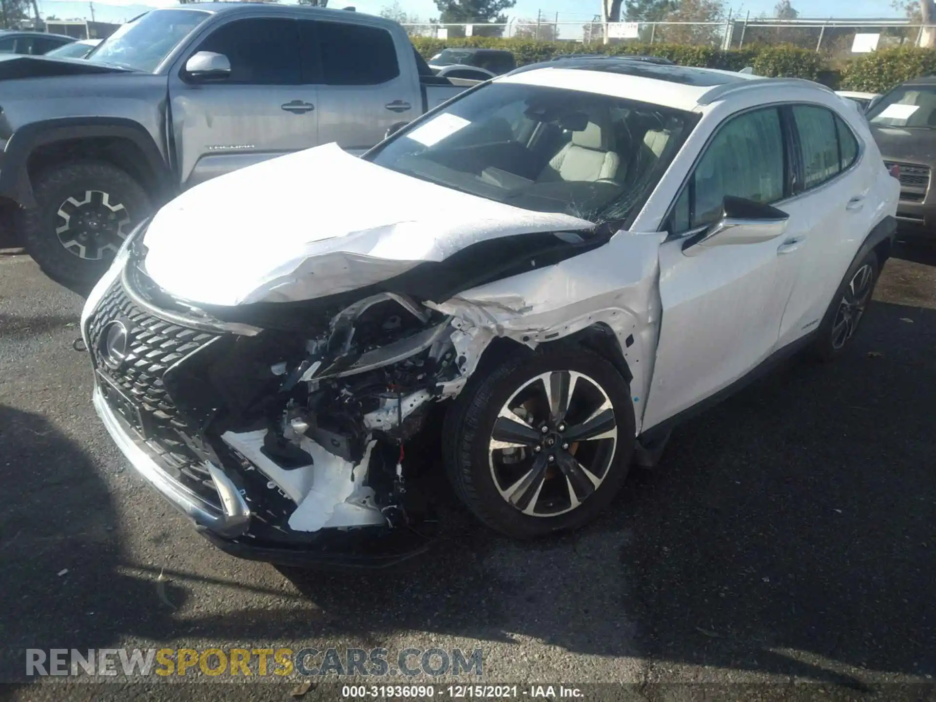 2 Photograph of a damaged car JTHU9JBHXK2017619 LEXUS UX 2019