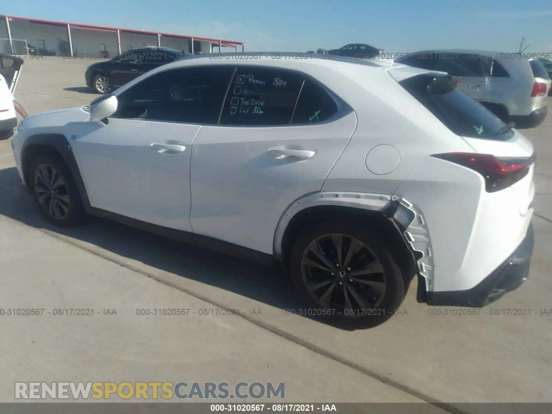 3 fotografías del automóvil dañado JTHY3JBH5K2006059 LEXUS UX 2019