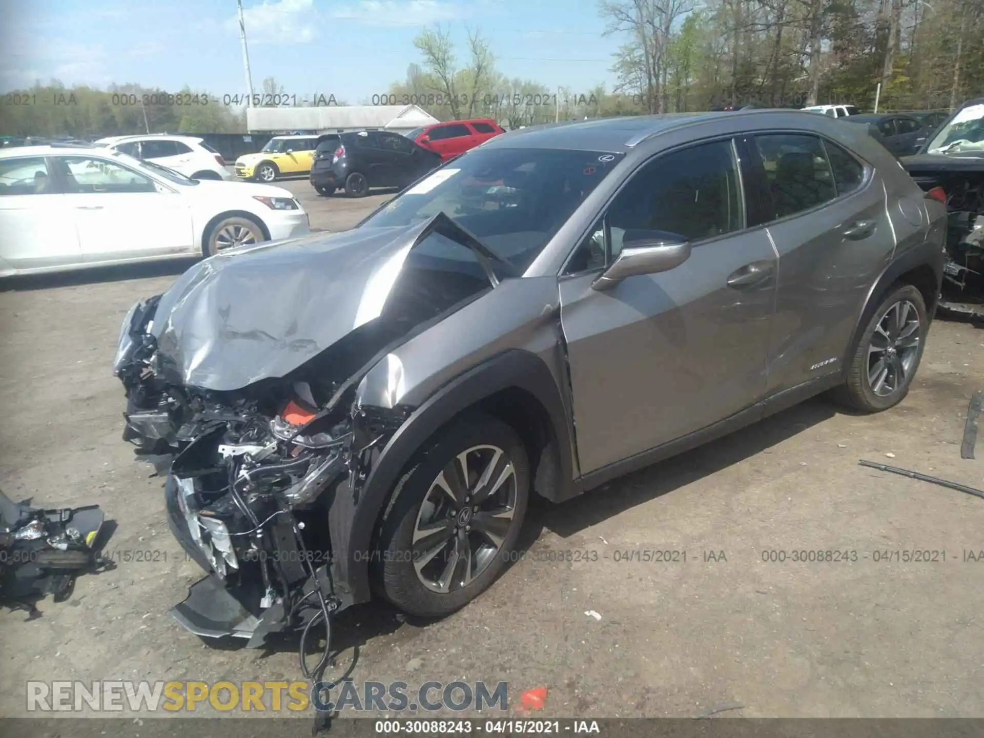 2 Photograph of a damaged car JTHP9JBH0L2033889 LEXUS UX 2020