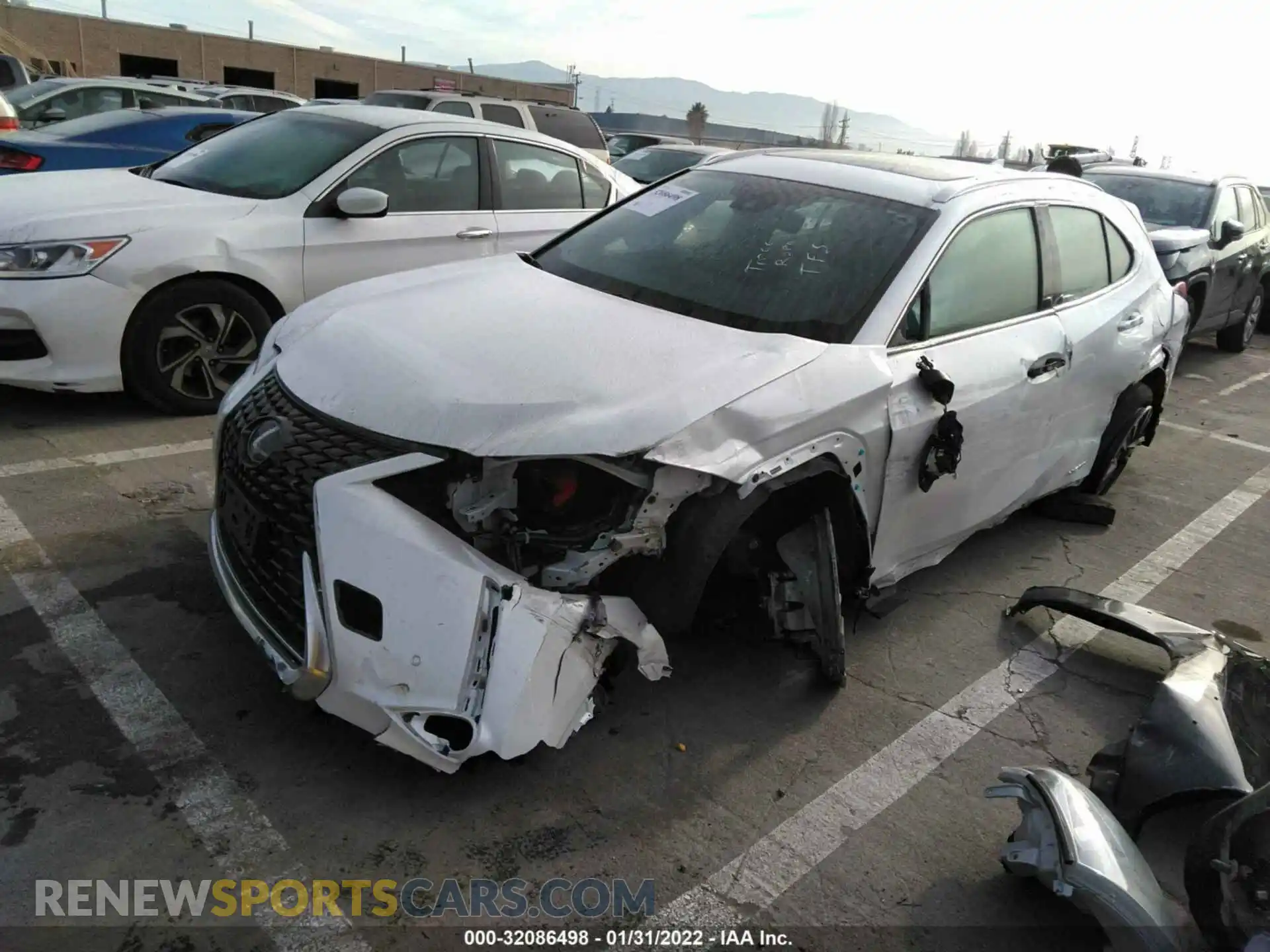 2 Photograph of a damaged car JTHP9JBH9L2024110 LEXUS UX 2020
