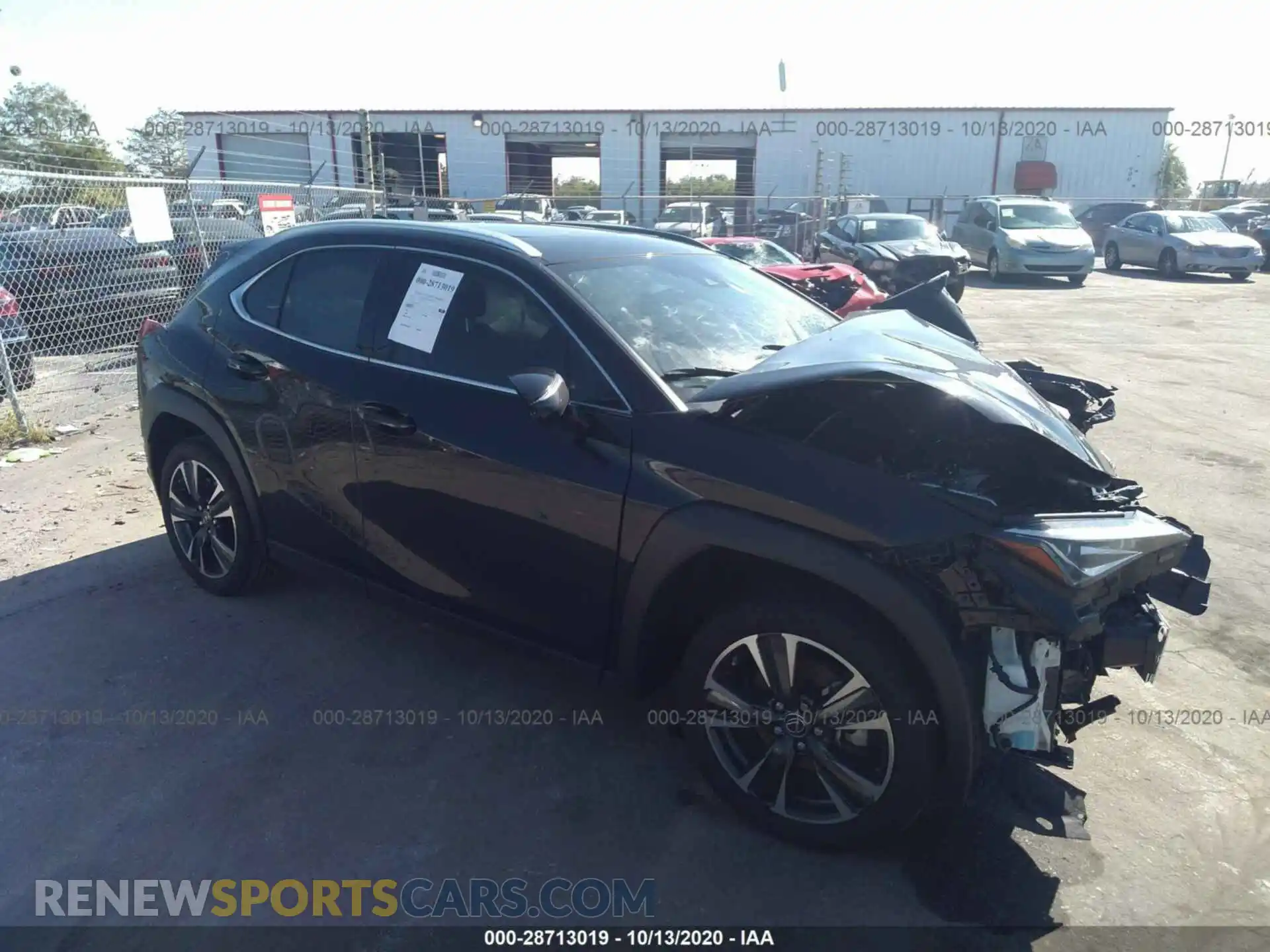 1 fotografías del automóvil dañado JTHX3JBH4L2022072 LEXUS UX 2020