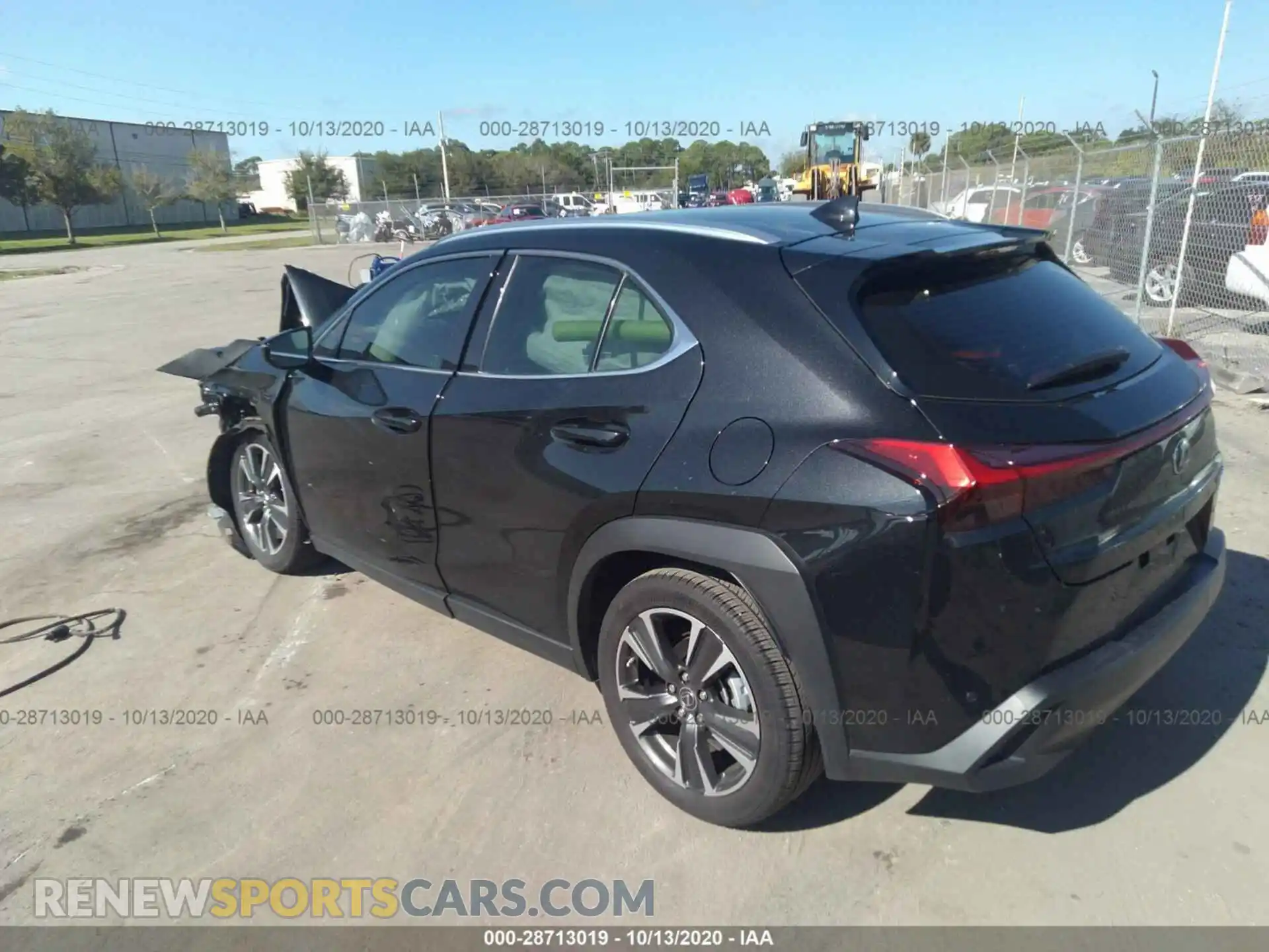 3 fotografías del automóvil dañado JTHX3JBH4L2022072 LEXUS UX 2020