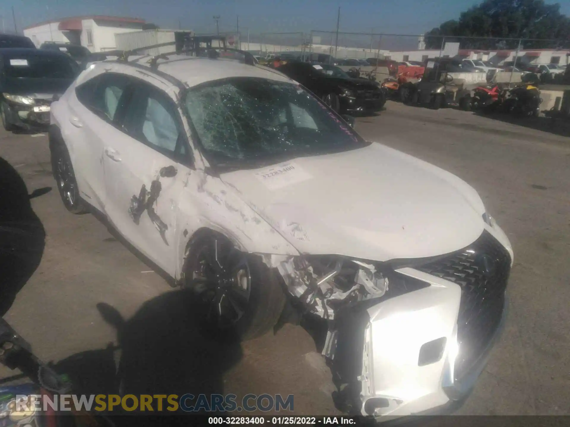 1 Photograph of a damaged car JTHX9JBH2L2036244 LEXUS UX 2020