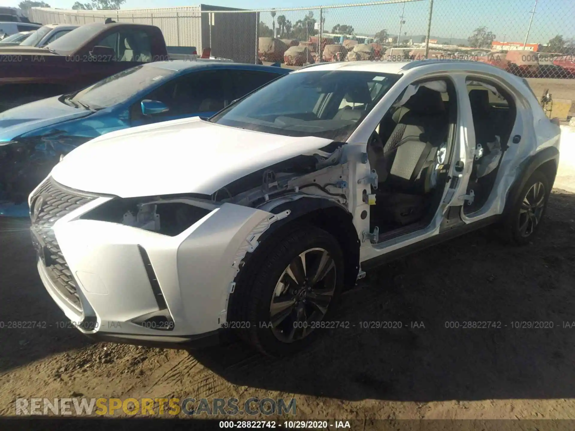 2 Photograph of a damaged car JTHX9JBH4L2030235 LEXUS UX 2020