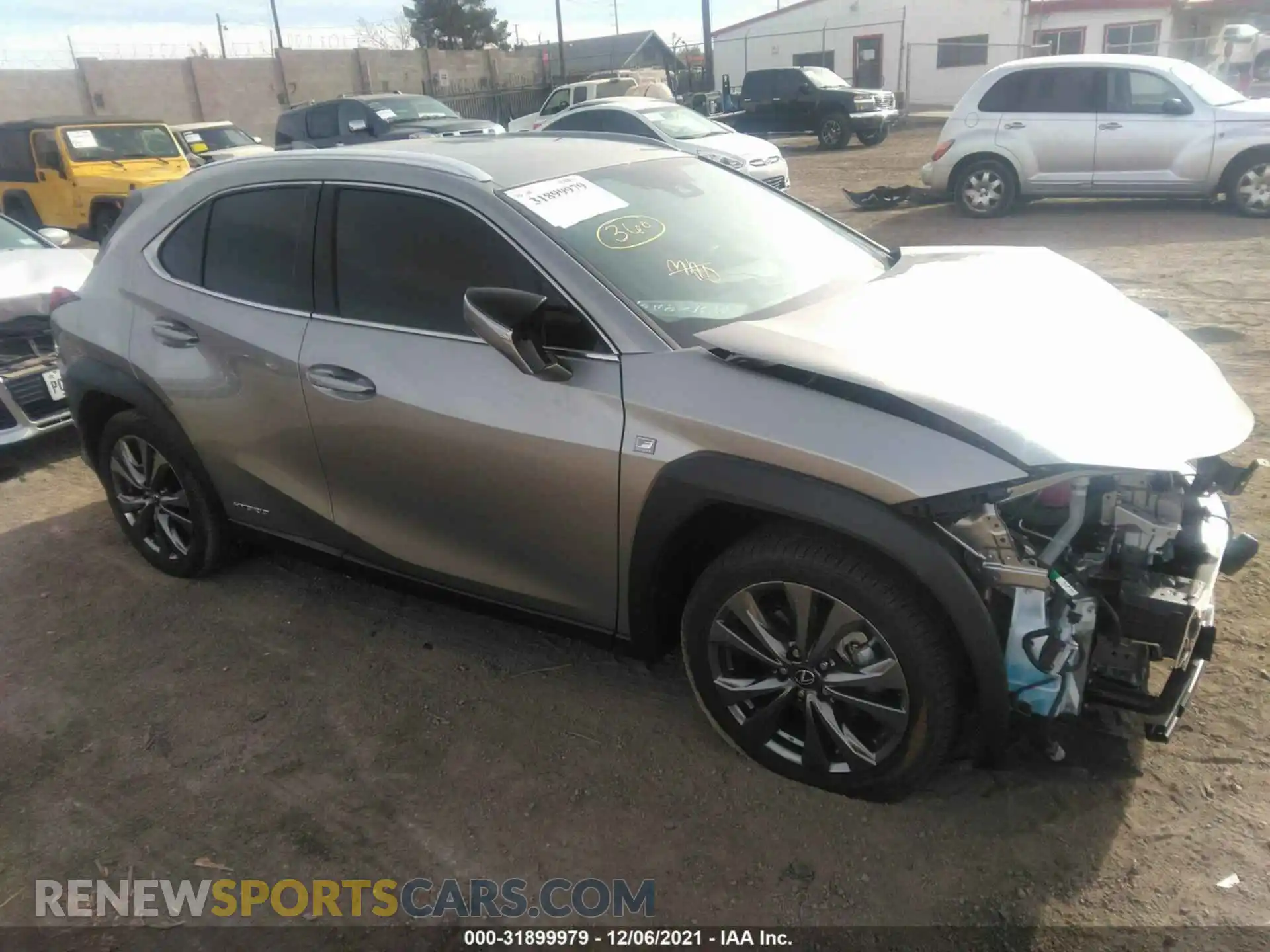 1 fotografías del automóvil dañado JTHE9JBH8M2049184 LEXUS UX 2021