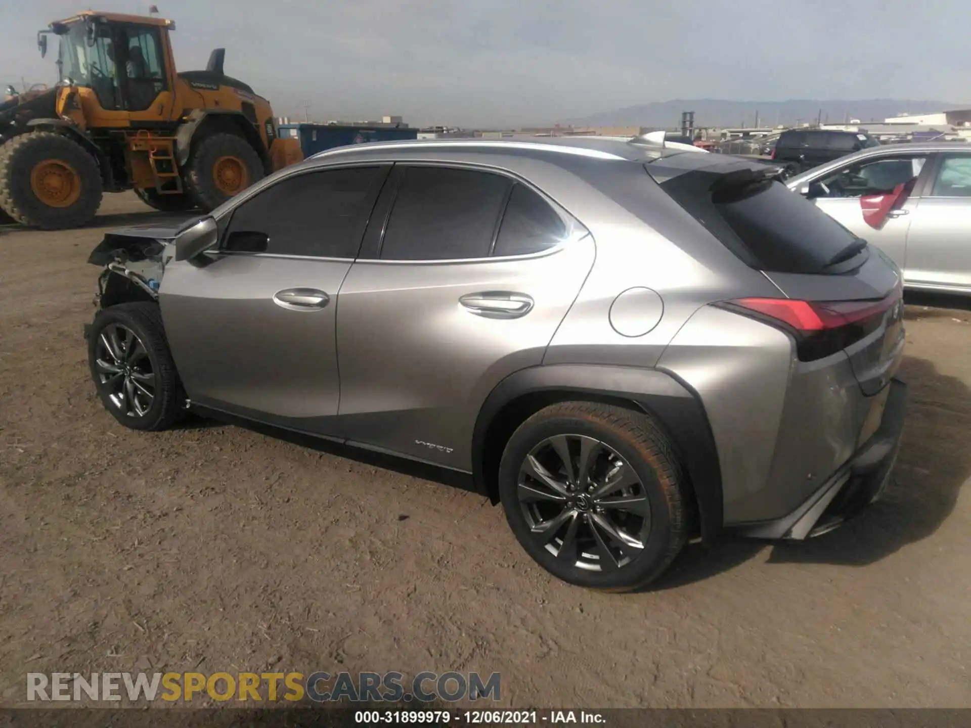 3 fotografías del automóvil dañado JTHE9JBH8M2049184 LEXUS UX 2021