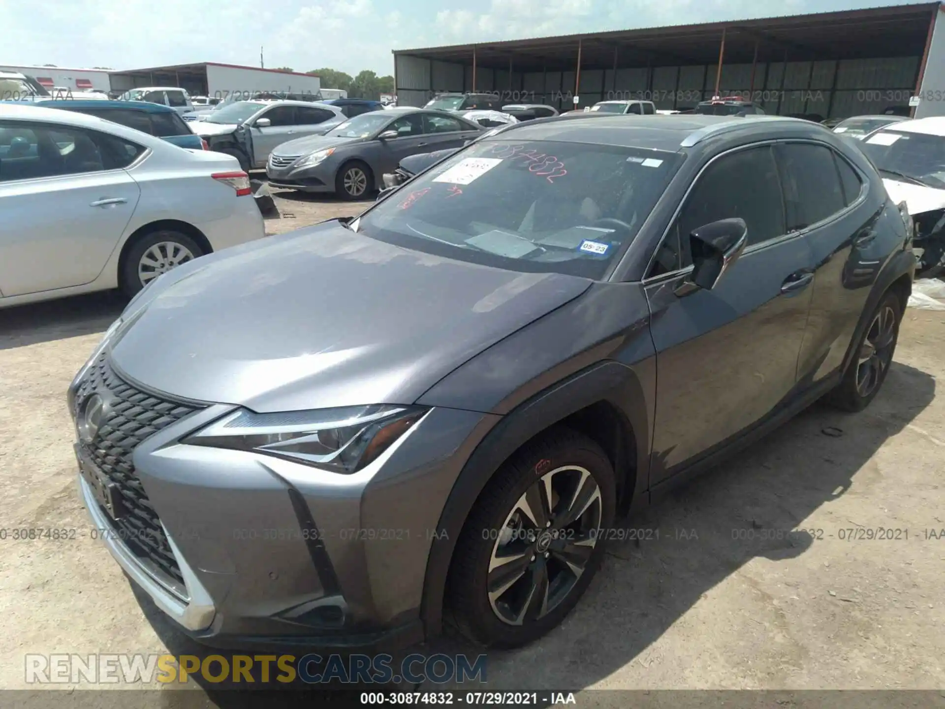 2 Photograph of a damaged car JTHP3JBH7M2040261 LEXUS UX 2021