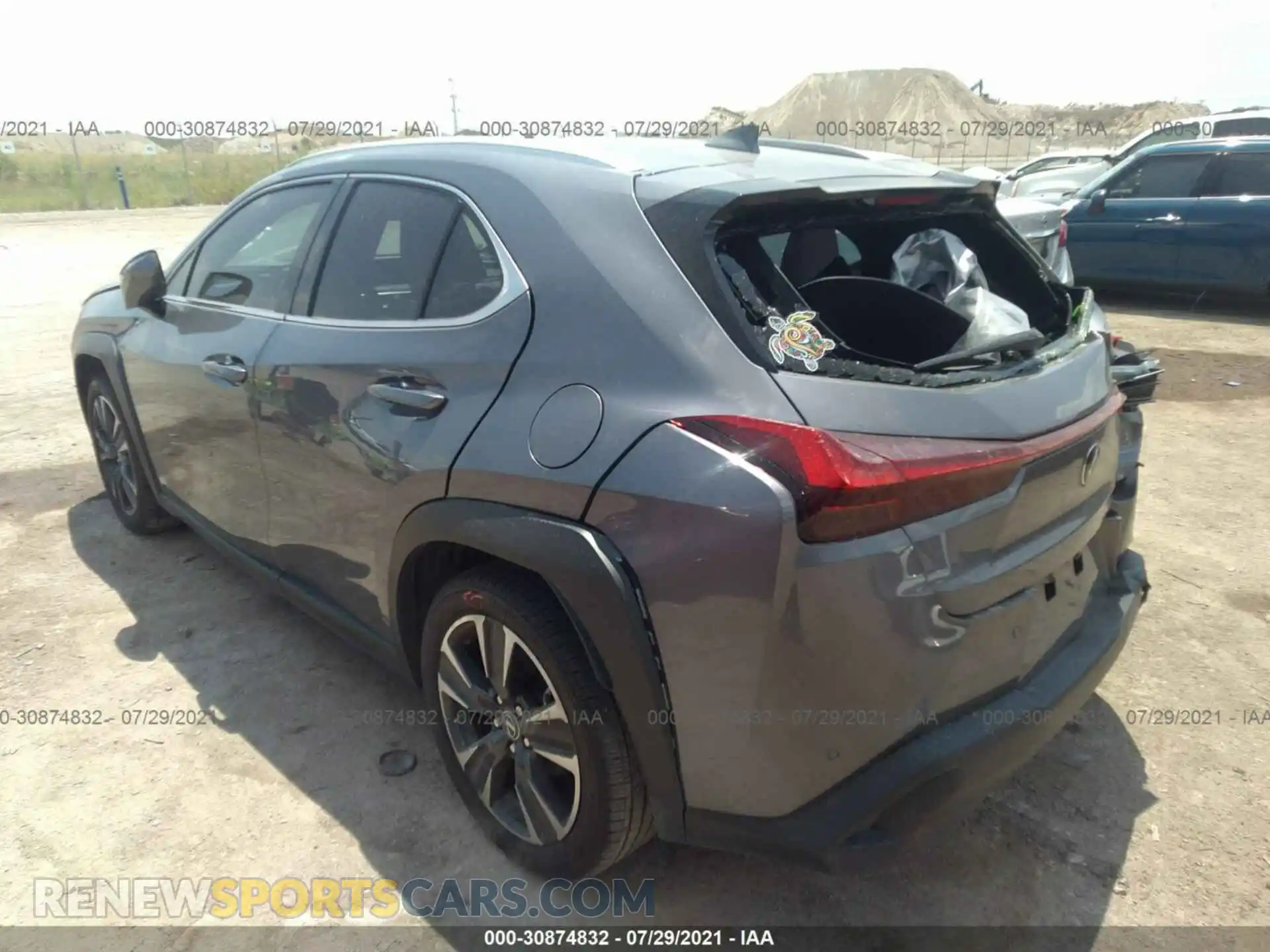 3 Photograph of a damaged car JTHP3JBH7M2040261 LEXUS UX 2021