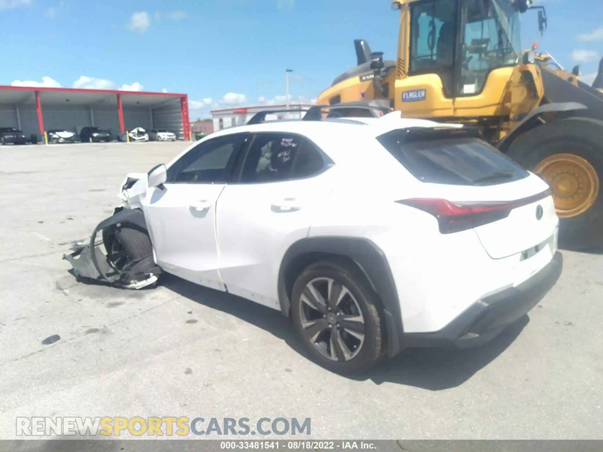 3 fotografías del automóvil dañado JTHP3JBH9M2037636 LEXUS UX 2021