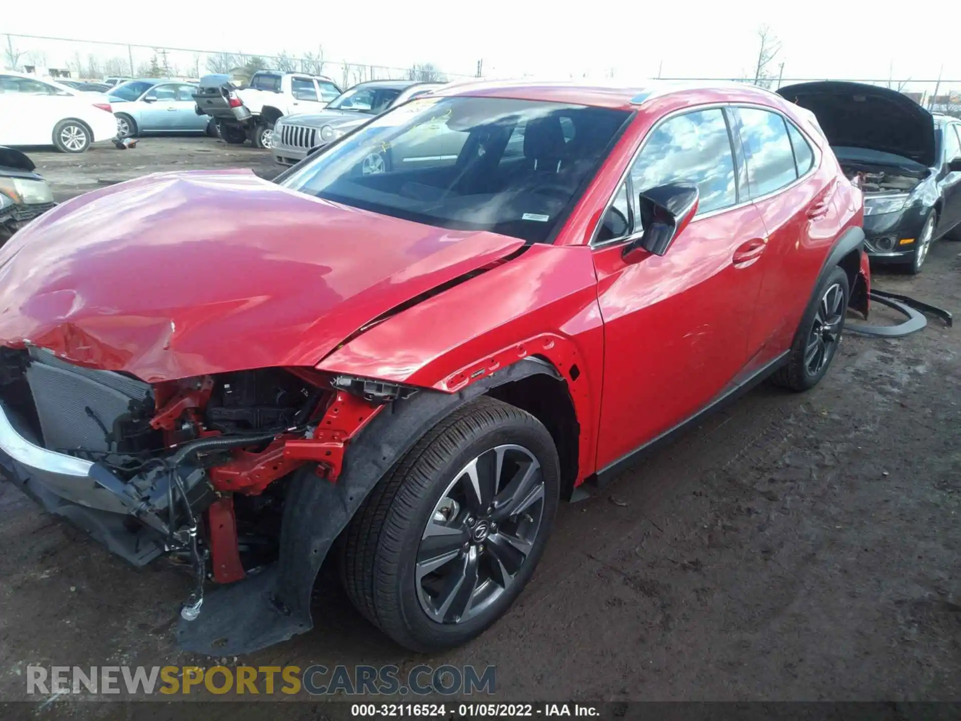 2 Photograph of a damaged car JTHX3JBH7M2043502 LEXUS UX 2021