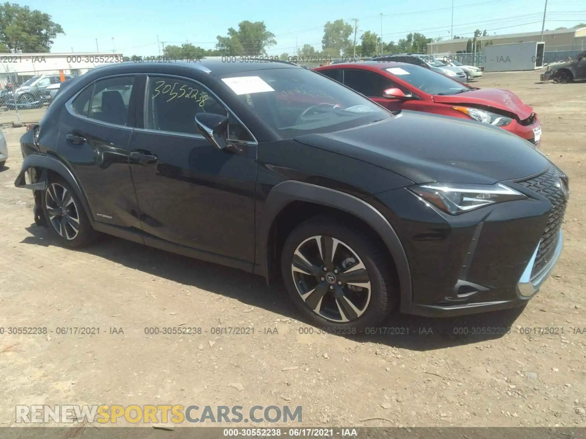 1 Photograph of a damaged car JTHX9JBH1M2040531 LEXUS UX 2021