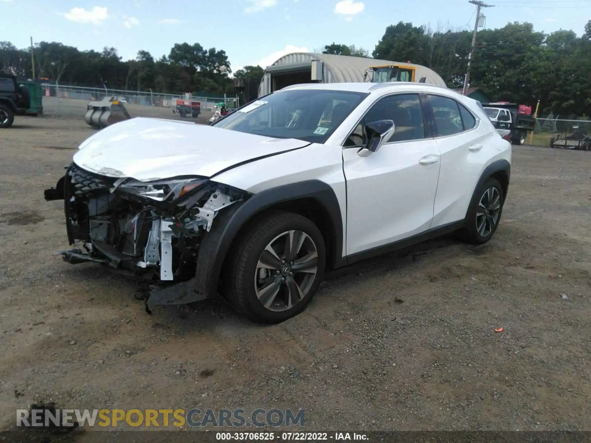 2 Photograph of a damaged car JTHX3JBH1N2051662 LEXUS UX 2022