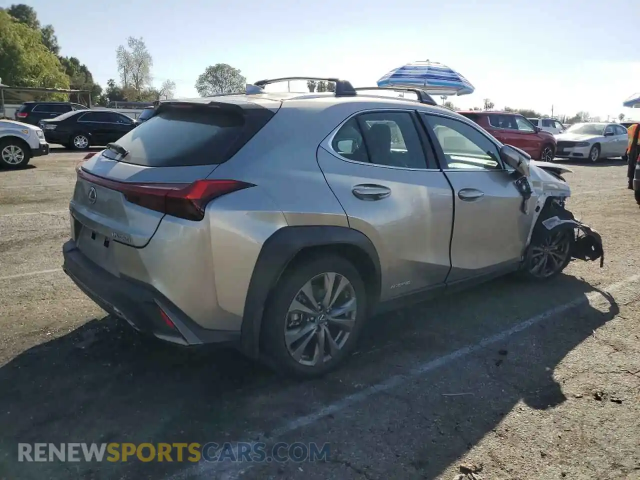 3 Photograph of a damaged car JTHU9JBH2K2001124 LEXUS UX 250H 2019
