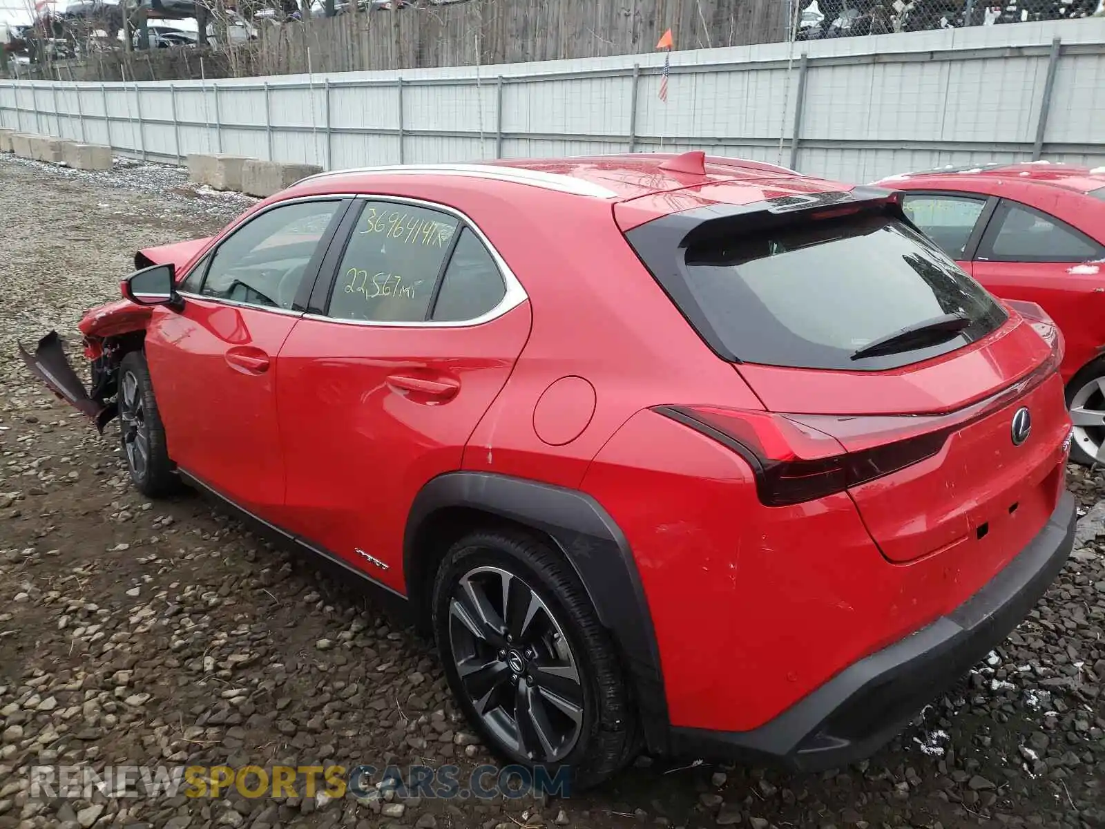 3 Photograph of a damaged car JTHU9JBH2K2005304 LEXUS UX 250H 2019