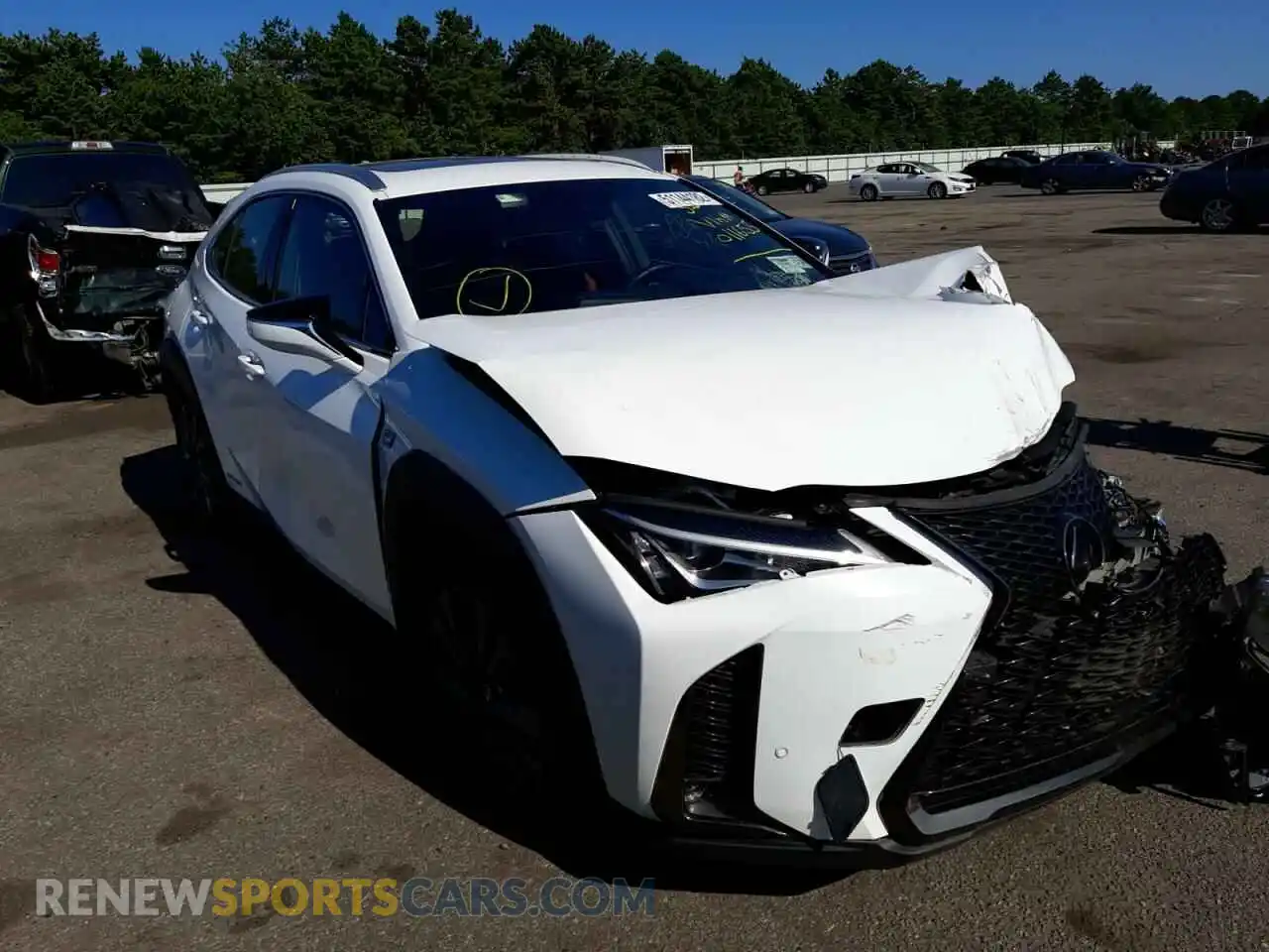1 Photograph of a damaged car JTHU9JBH6K2011655 LEXUS UX 250H 2019