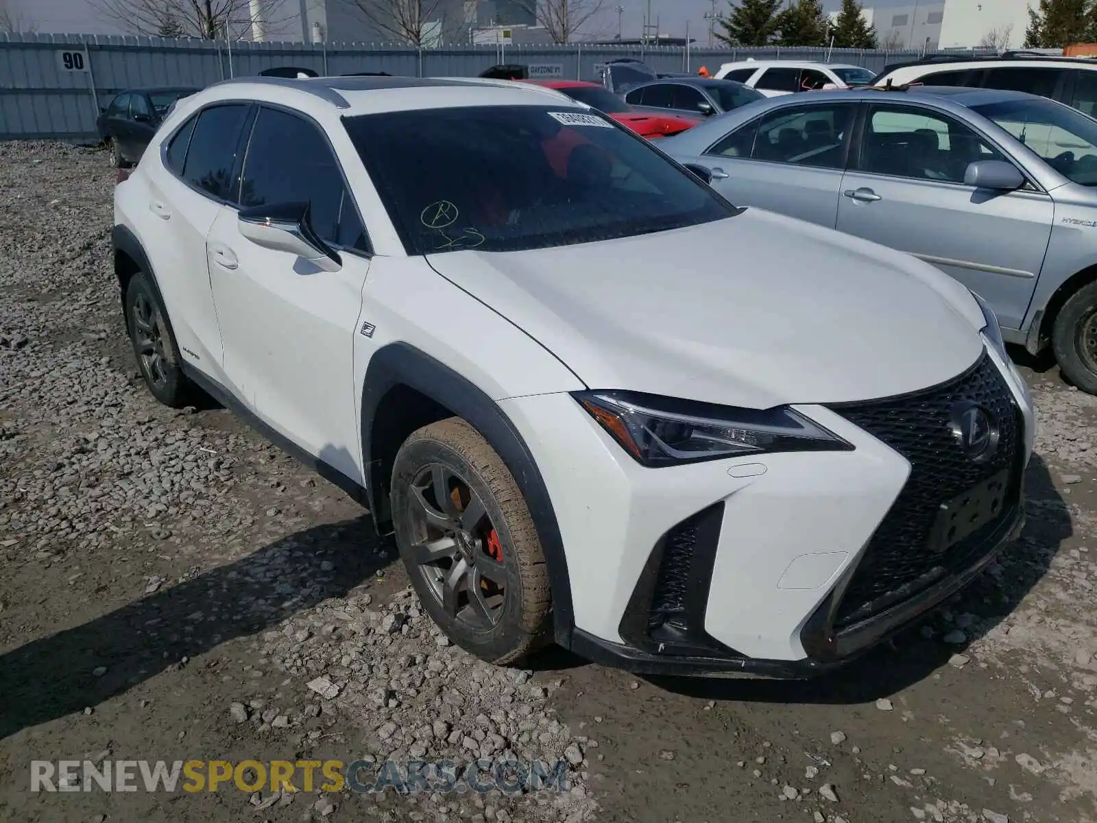 1 Photograph of a damaged car JTHU9JBHXK2017572 LEXUS UX 250H 2019
