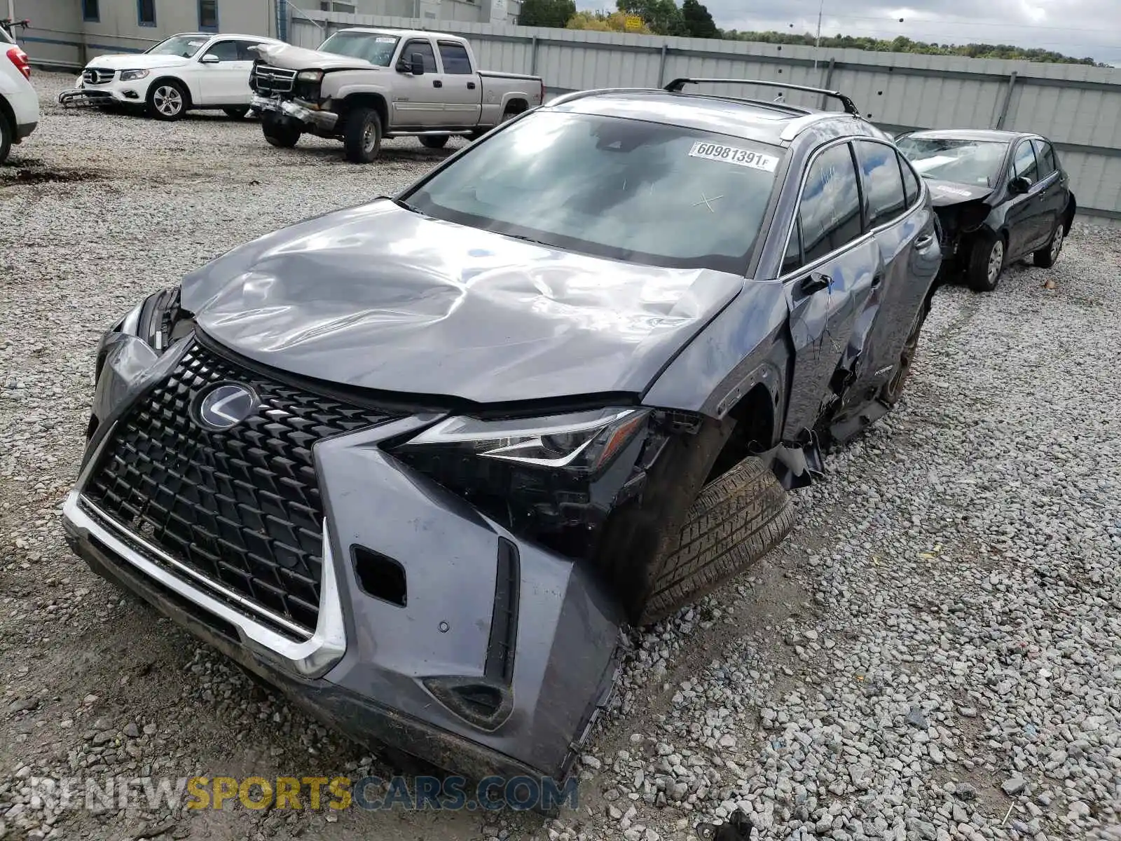 2 Photograph of a damaged car JTHU9JBHXK2018236 LEXUS UX 250H 2019