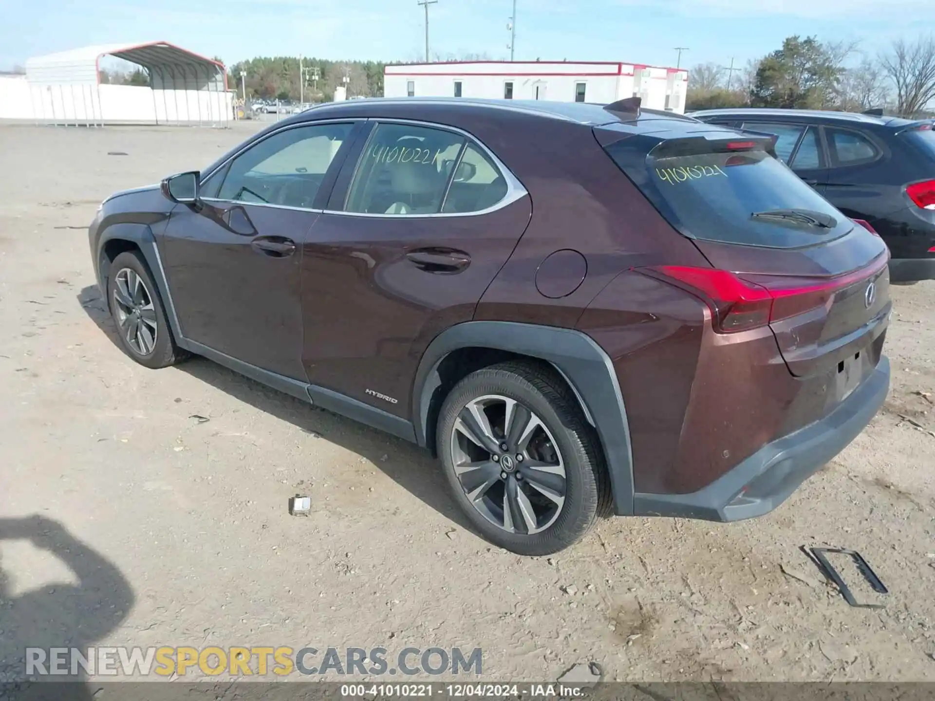 3 Фотография поврежденного автомобиля JTHP9JBH0L2025209 LEXUS UX 250H 2020