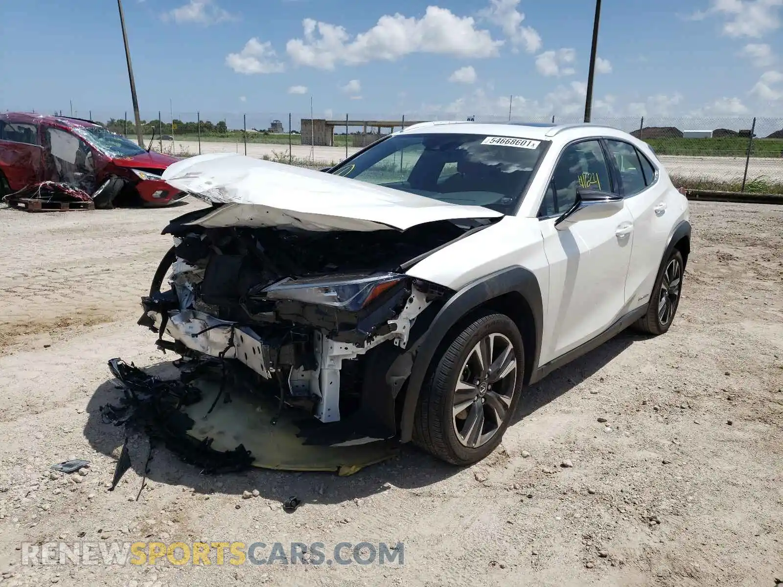 2 Photograph of a damaged car JTHP9JBH1L2024327 LEXUS UX 250H 2020