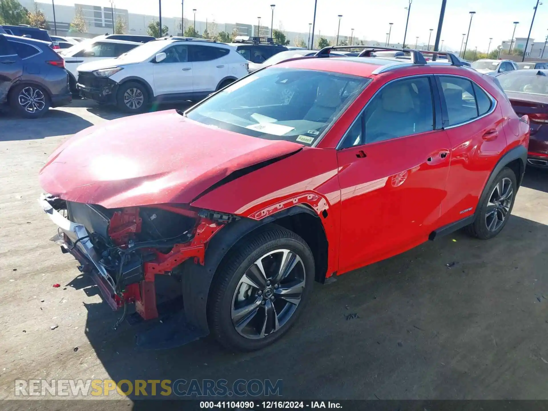 2 Фотография поврежденного автомобиля JTHP9JBH2L2021808 LEXUS UX 250H 2020