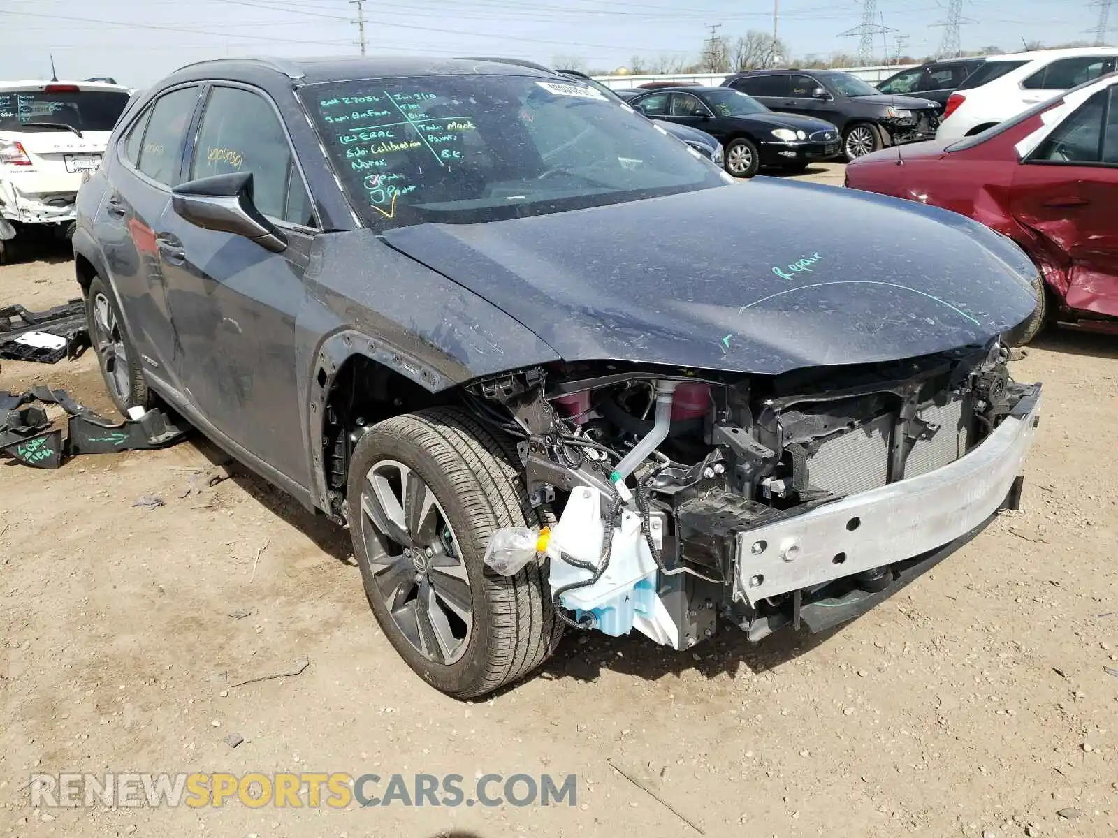1 Photograph of a damaged car JTHP9JBH3L2023311 LEXUS UX 250H 2020