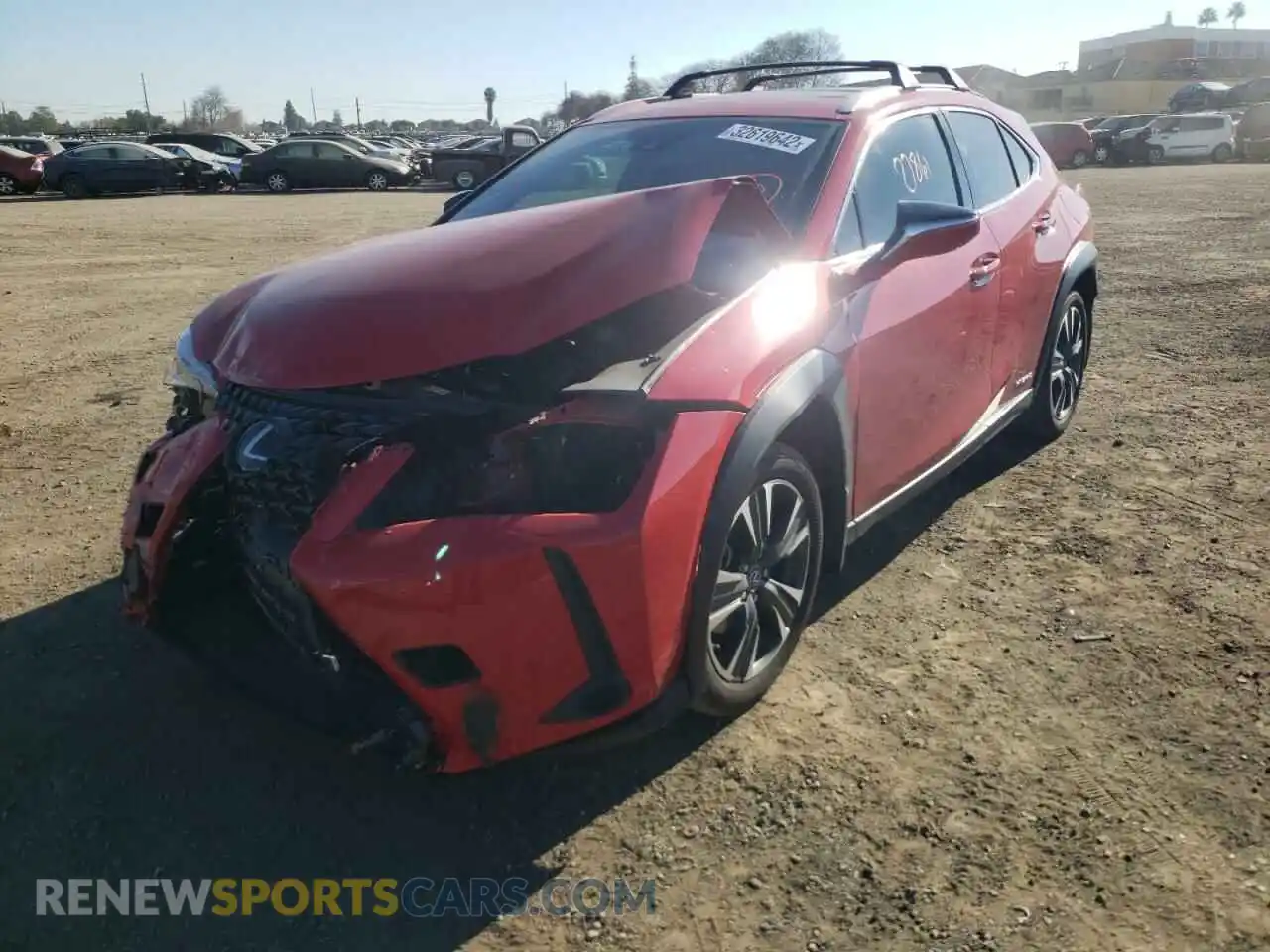 2 Photograph of a damaged car JTHP9JBH6L2022668 LEXUS UX 250H 2020