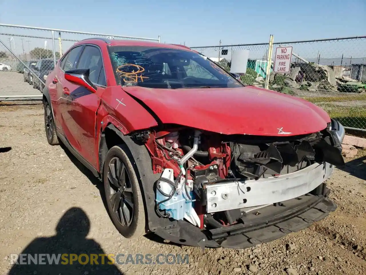 1 Photograph of a damaged car JTHP9JBH6L2023836 LEXUS UX 250H 2020