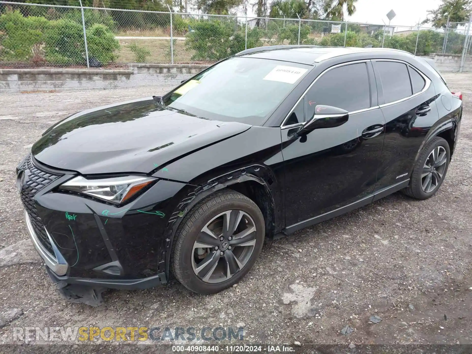 2 Photograph of a damaged car JTHP9JBH6L2023965 LEXUS UX 250H 2020