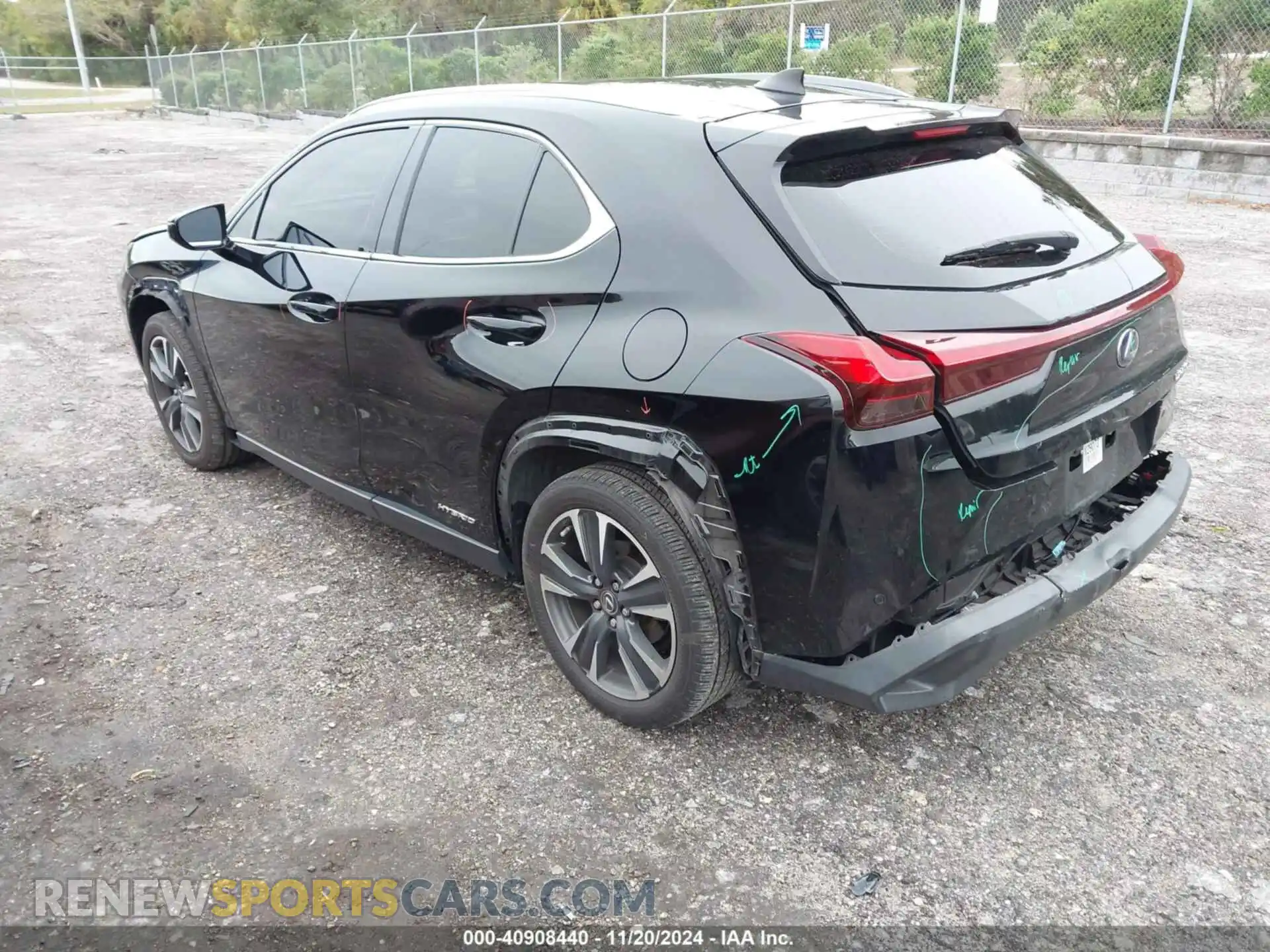 3 Photograph of a damaged car JTHP9JBH6L2023965 LEXUS UX 250H 2020